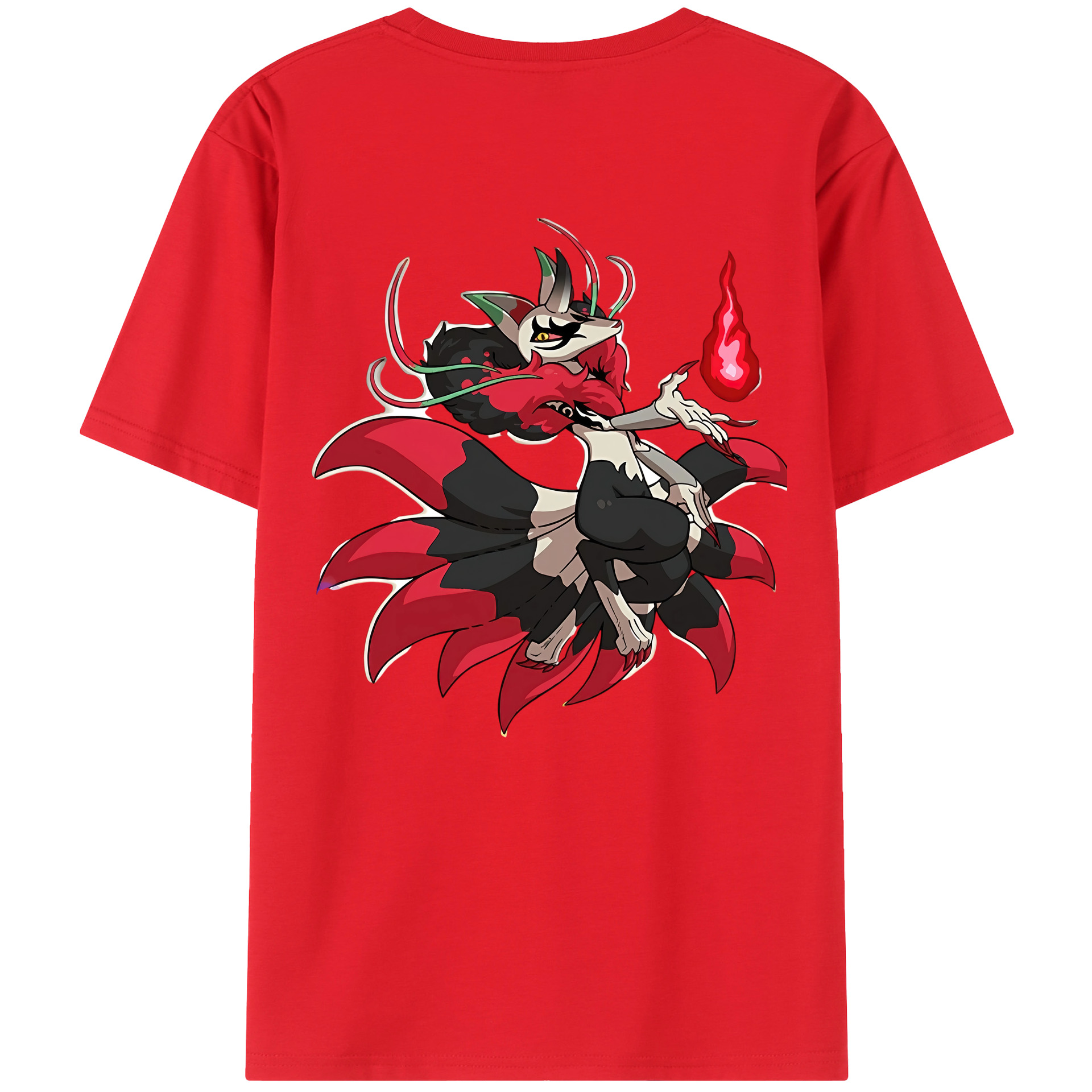 （画像用） 妖怪ウォッチ Yo-kai Watch 綿100％ メンズ半袖Tシャツ（バックプリント） 通気性