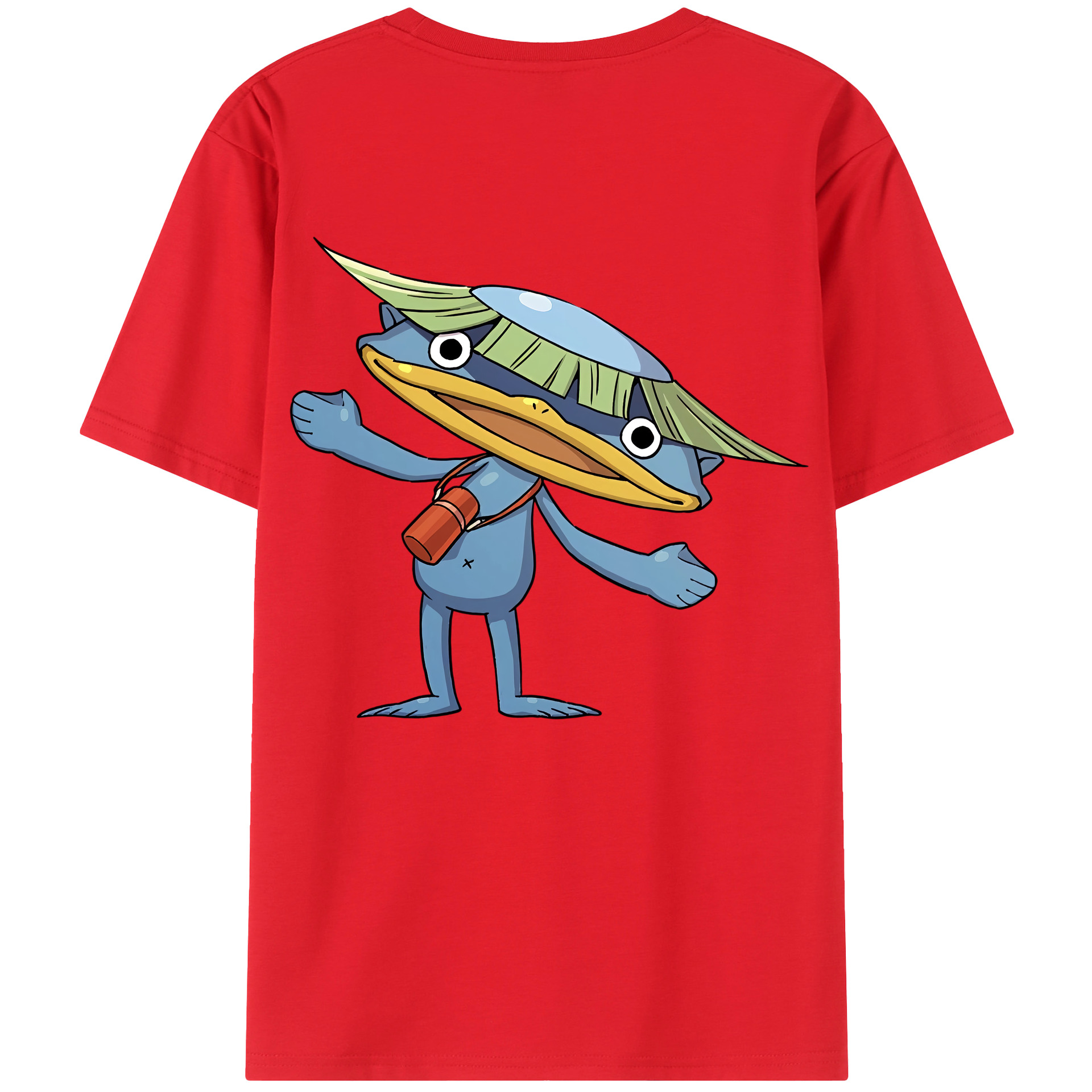（画像用） 妖怪ウォッチ Yo-kai Watch 綿100％ メンズ半袖Tシャツ（バックプリント） 通気性