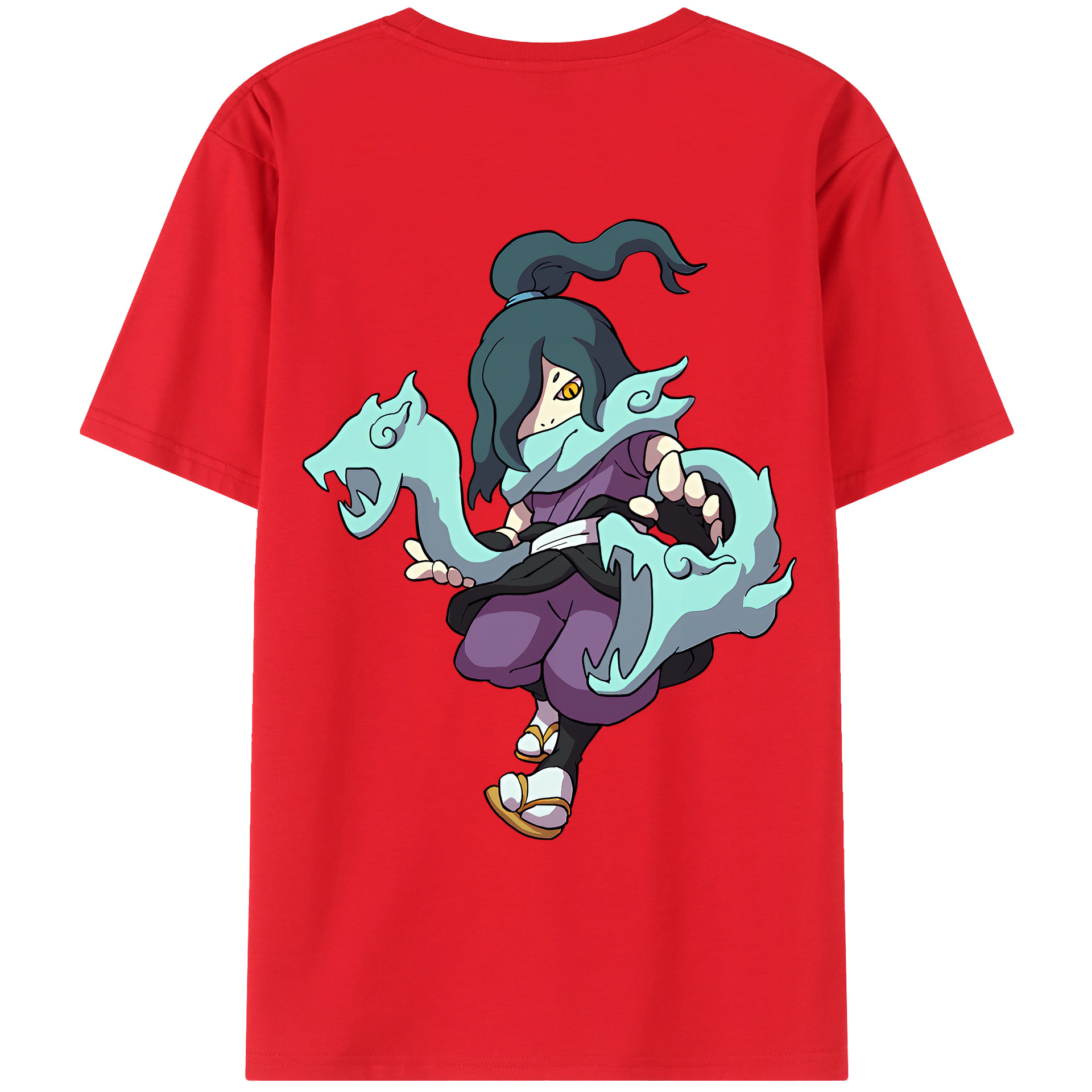 （画像用） 妖怪ウォッチ Yo-kai Watch 綿100％ メンズ半袖Tシャツ（バックプリント） 通気性