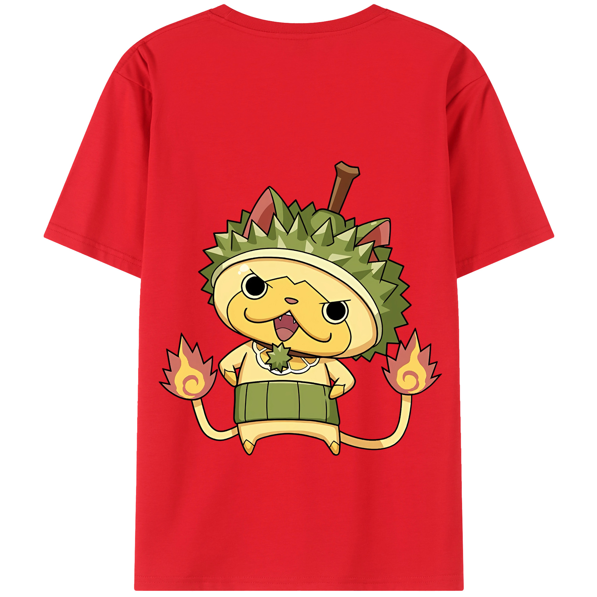 （画像用） 妖怪ウォッチ Yo-kai Watch 綿100％ メンズ半袖Tシャツ（バックプリント） 通気性