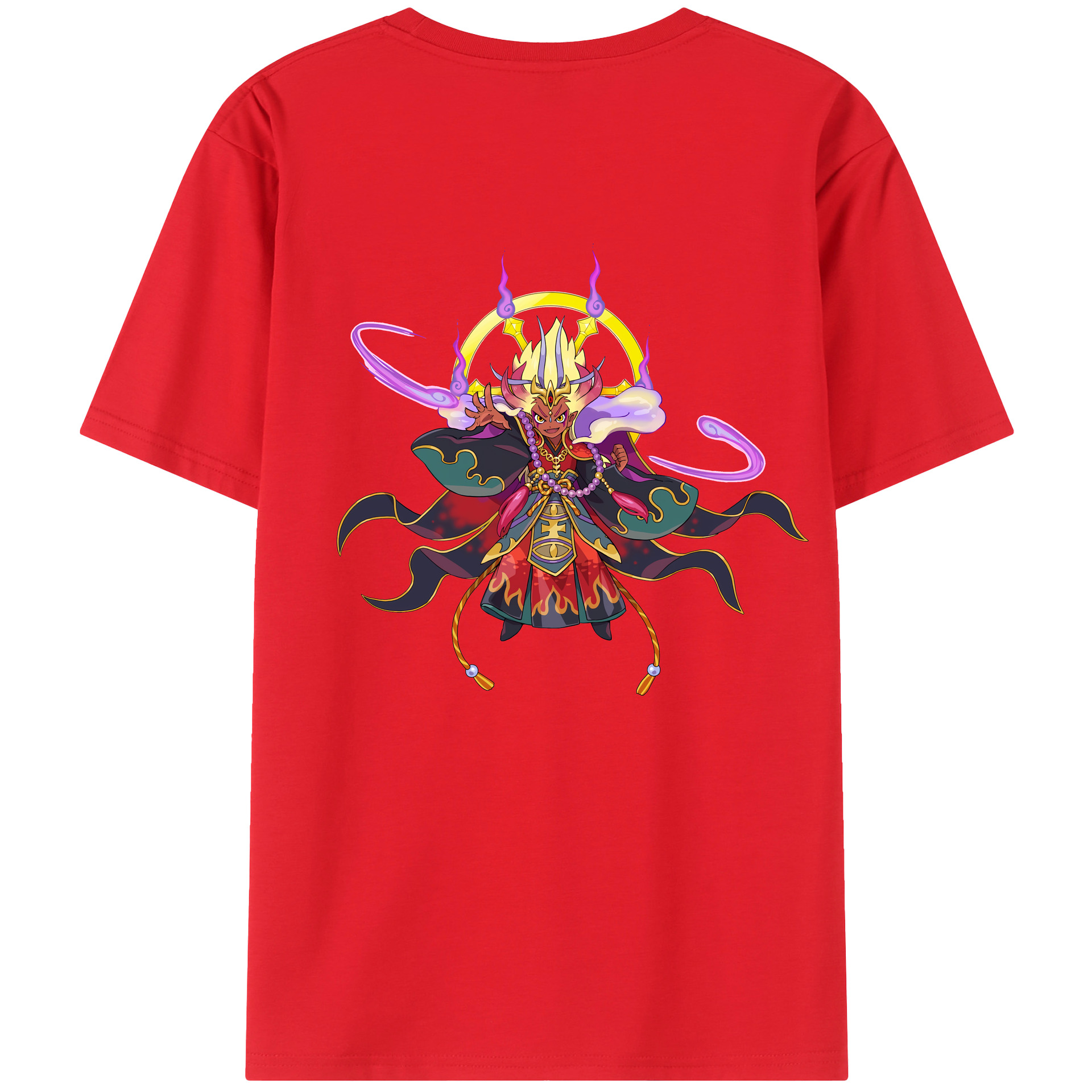 （画像用） 妖怪ウォッチ Yo-kai Watch 綿100％ メンズ半袖Tシャツ（バックプリント） 通気性