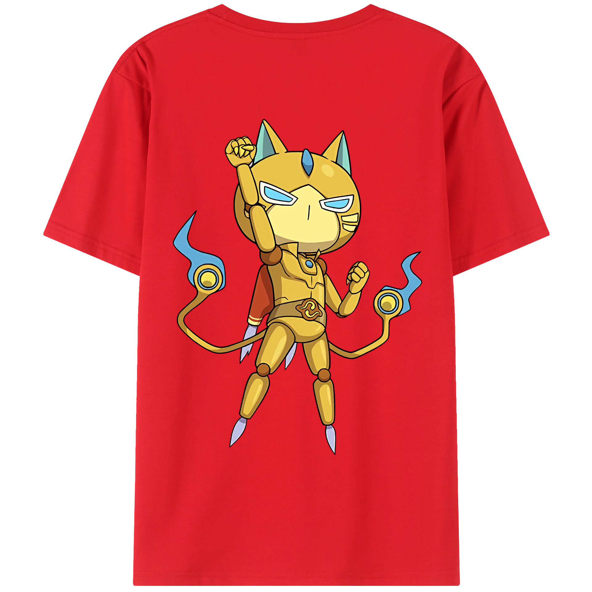 （画像用） 妖怪ウォッチ Yo-kai Watch 綿100％ メンズ半袖Tシャツ（バックプリント） 通気性