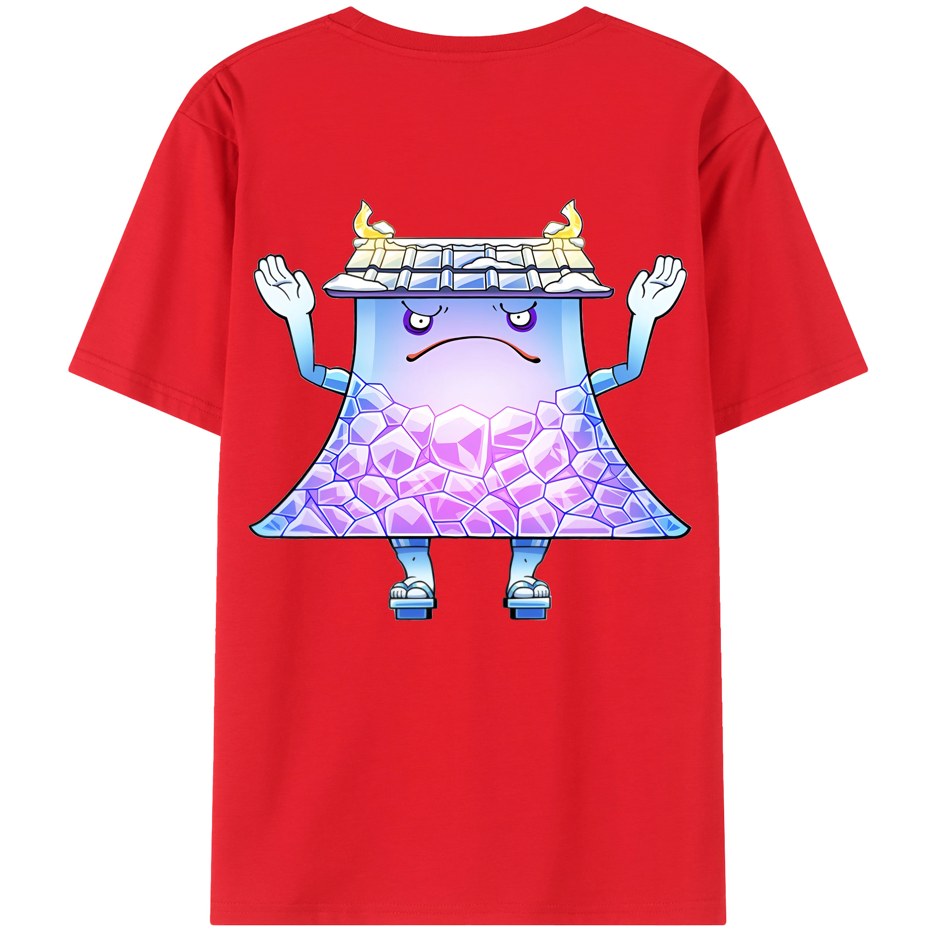 （画像用） 妖怪ウォッチ Yo-kai Watch 綿100％ メンズ半袖Tシャツ（バックプリント） 通気性