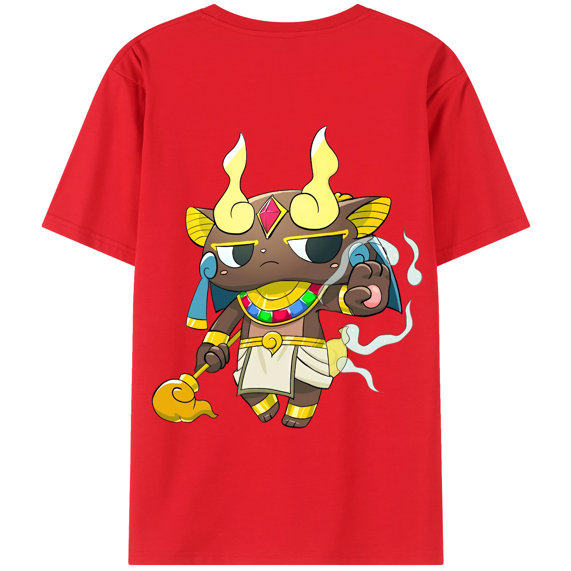 （画像用） 妖怪ウォッチ Yo-kai Watch 綿100％ メンズ半袖Tシャツ（バックプリント） 通気性