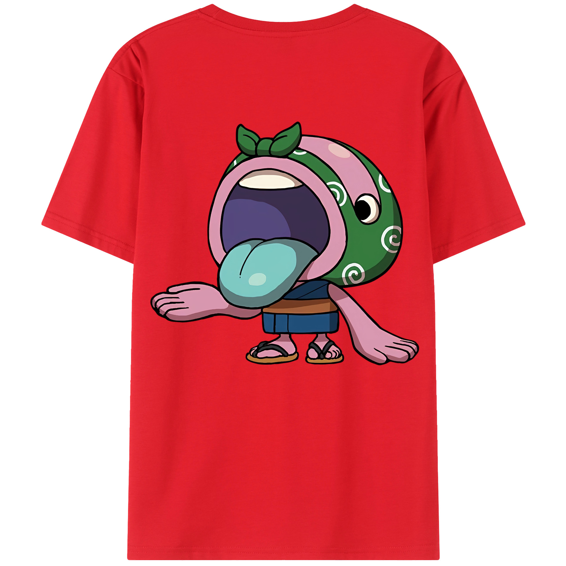 （画像用） 妖怪ウォッチ Yo-kai Watch 綿100％ メンズ半袖Tシャツ（バックプリント） 通気性