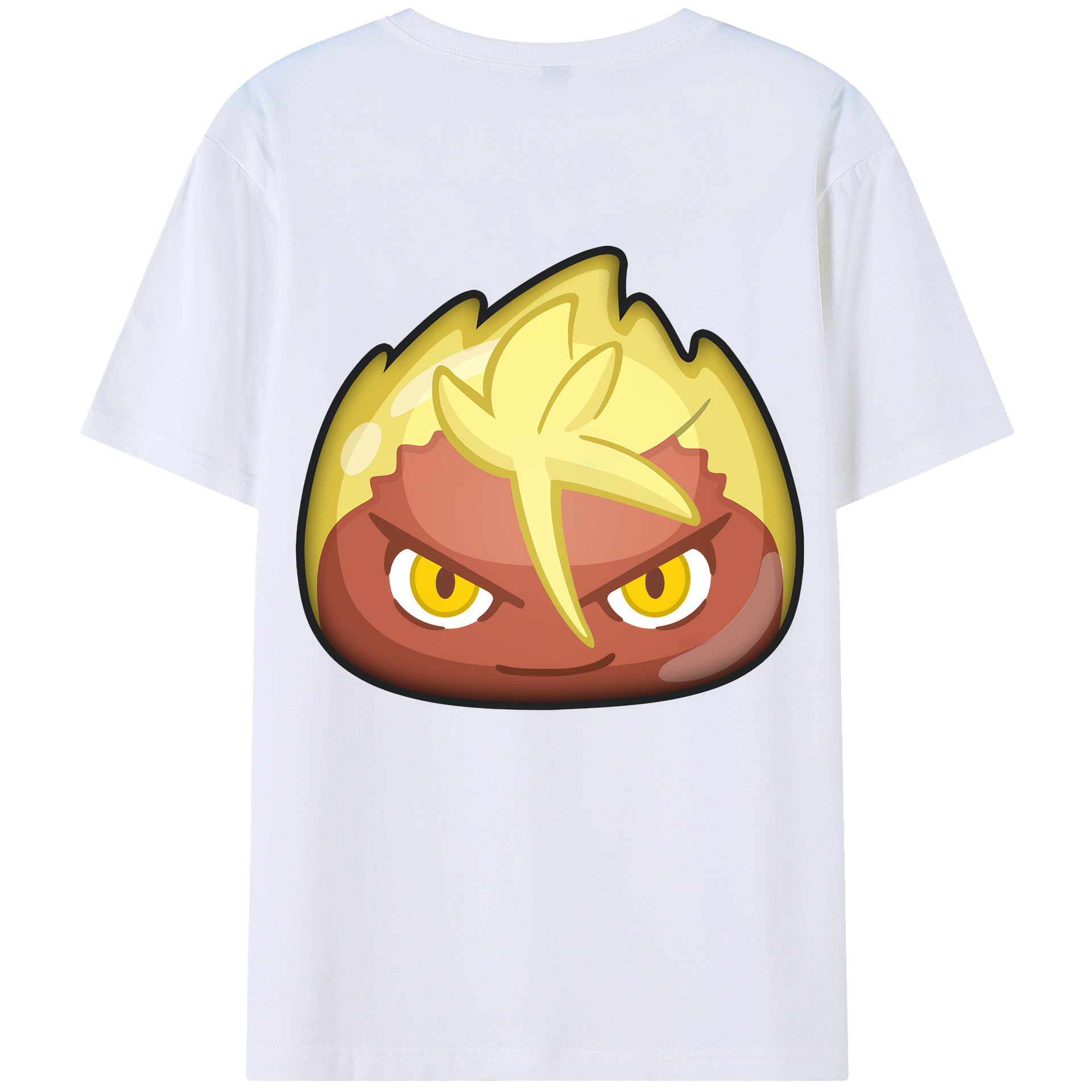 （画像用） 妖怪ウォッチ Yo-kai Watch 綿100％ メンズ半袖Tシャツ（バックプリント） 通気性