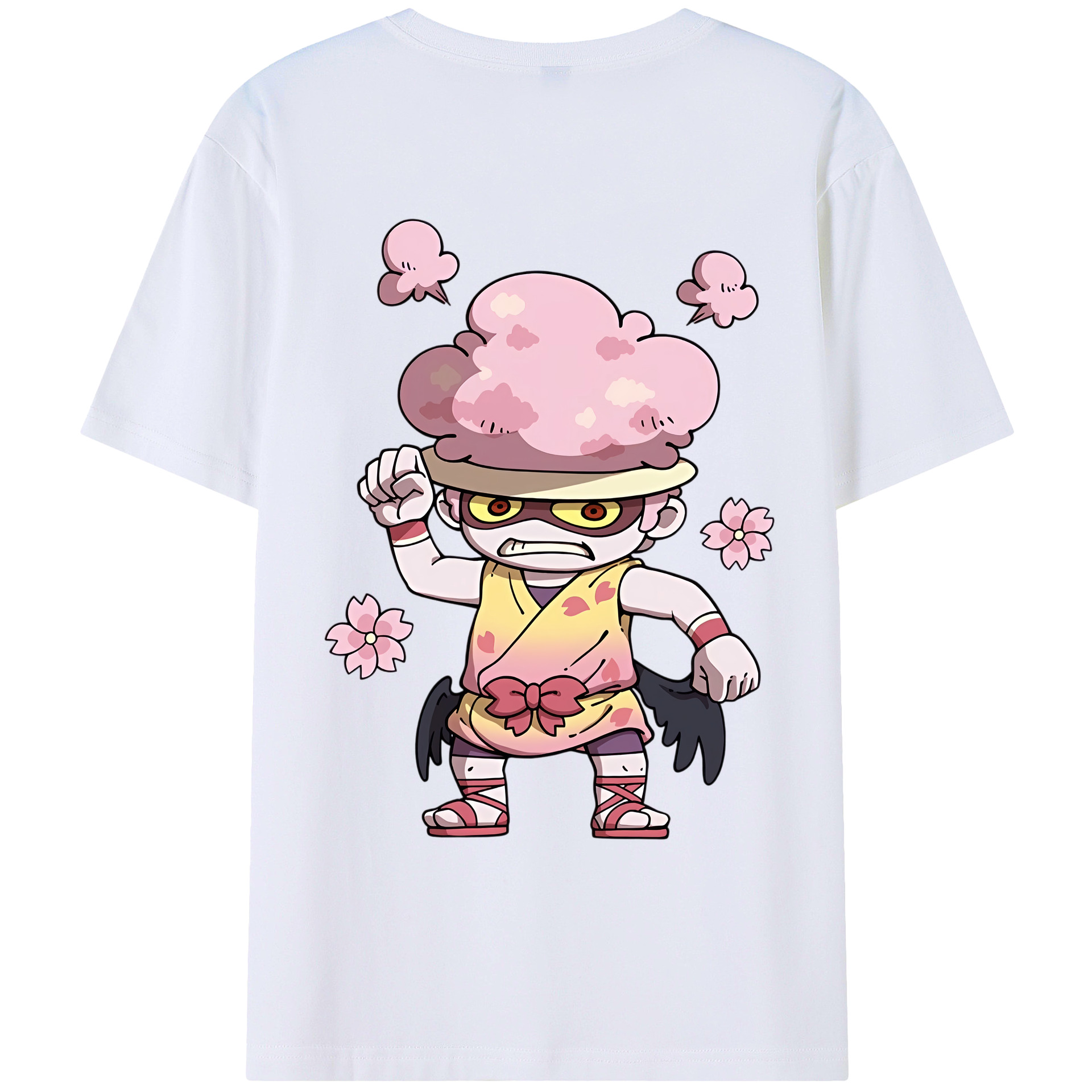 （画像用） 妖怪ウォッチ Yo-kai Watch 綿100％ メンズ半袖Tシャツ（バックプリント） 通気性