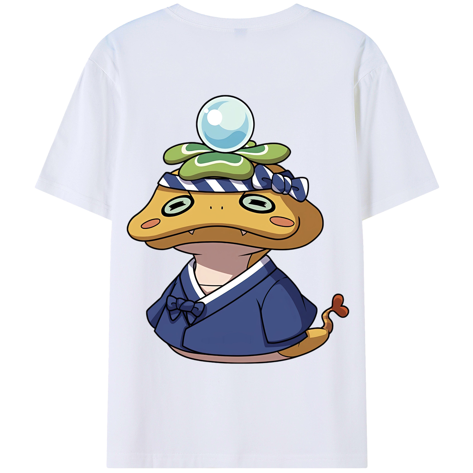 （画像用） 妖怪ウォッチ Yo-kai Watch 綿100％ メンズ半袖Tシャツ（バックプリント） 通気性