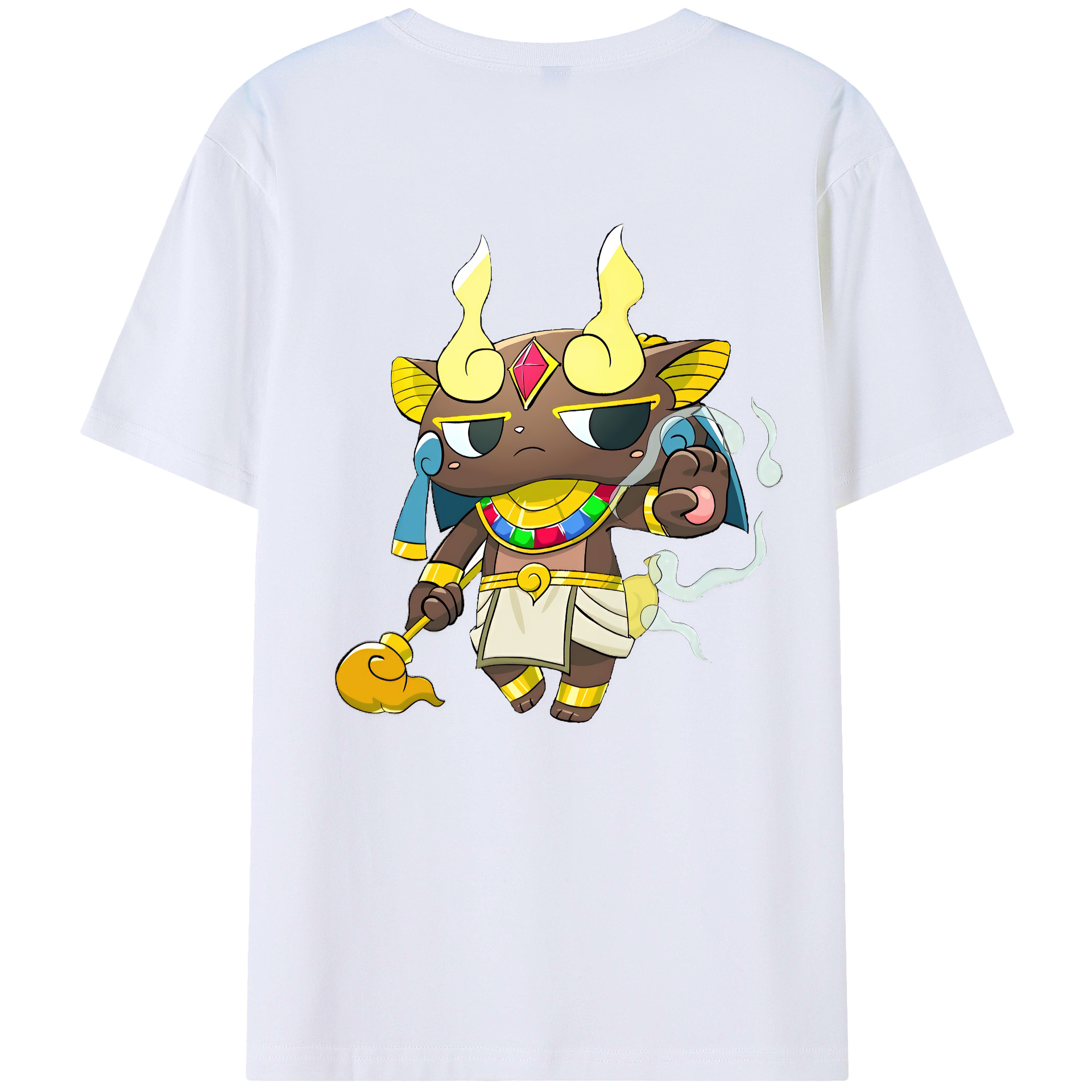 （画像用） 妖怪ウォッチ Yo-kai Watch 綿100％ メンズ半袖Tシャツ（バックプリント） 通気性