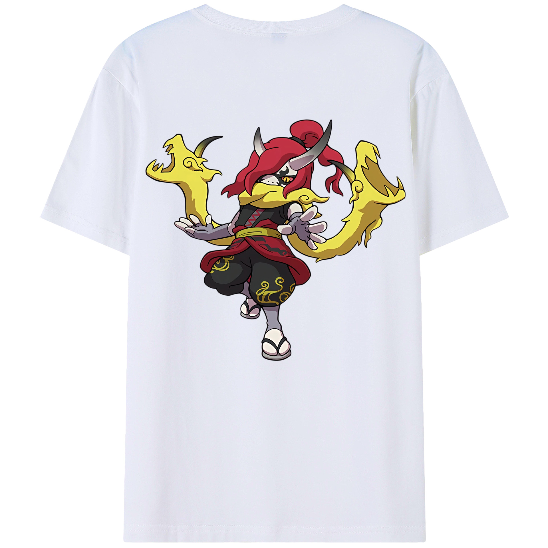（画像用） 妖怪ウォッチ Yo-kai Watch 綿100％ メンズ半袖Tシャツ（バックプリント） 通気性