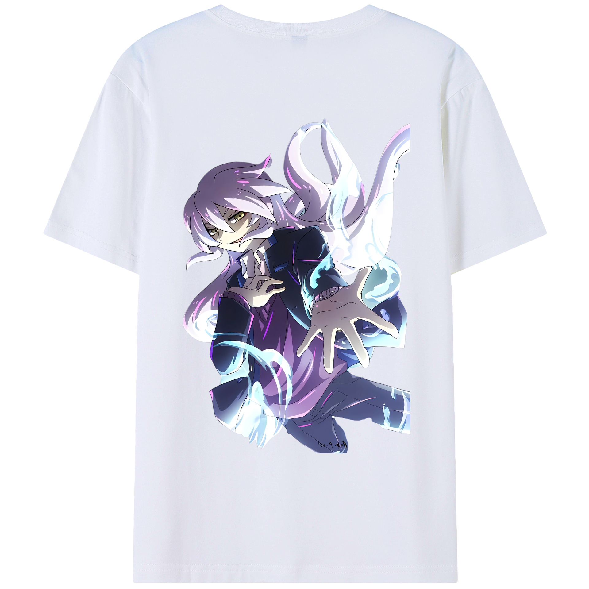 （画像用） 妖怪ウォッチ Yo-kai Watch 綿100％ メンズ半袖Tシャツ（バックプリント） 通気性