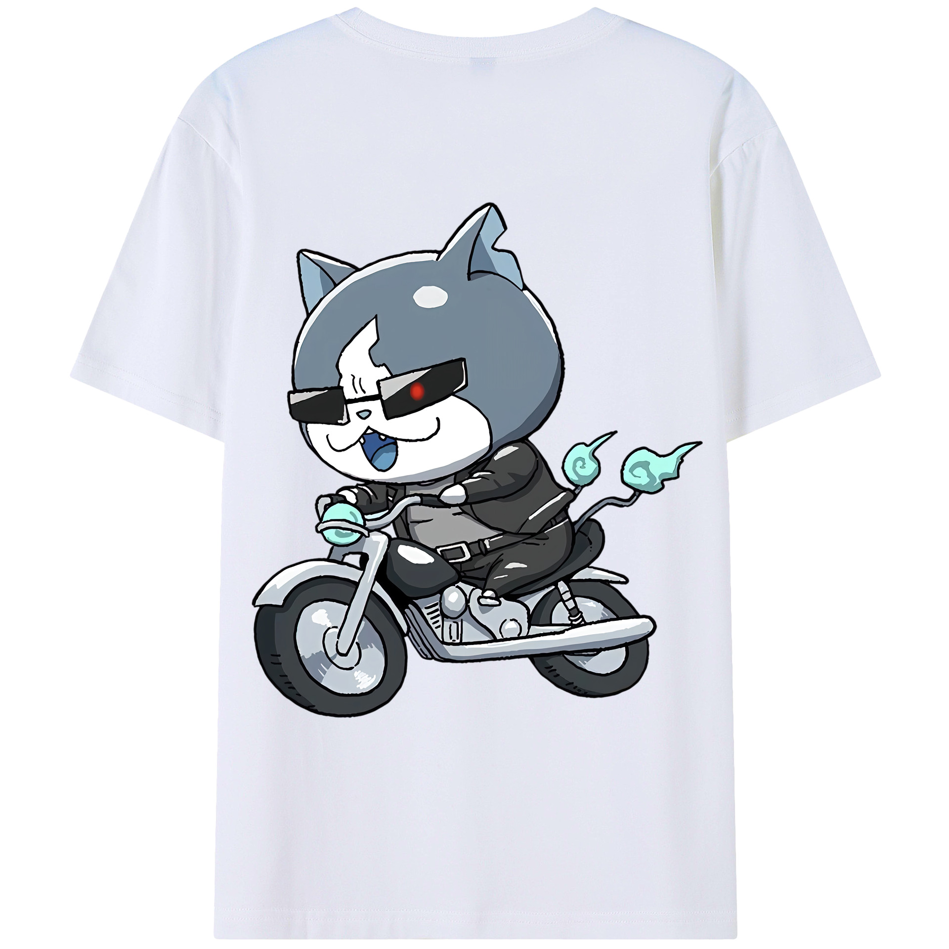 （画像用） 妖怪ウォッチ Yo-kai Watch 綿100％ メンズ半袖Tシャツ（バックプリント） 通気性
