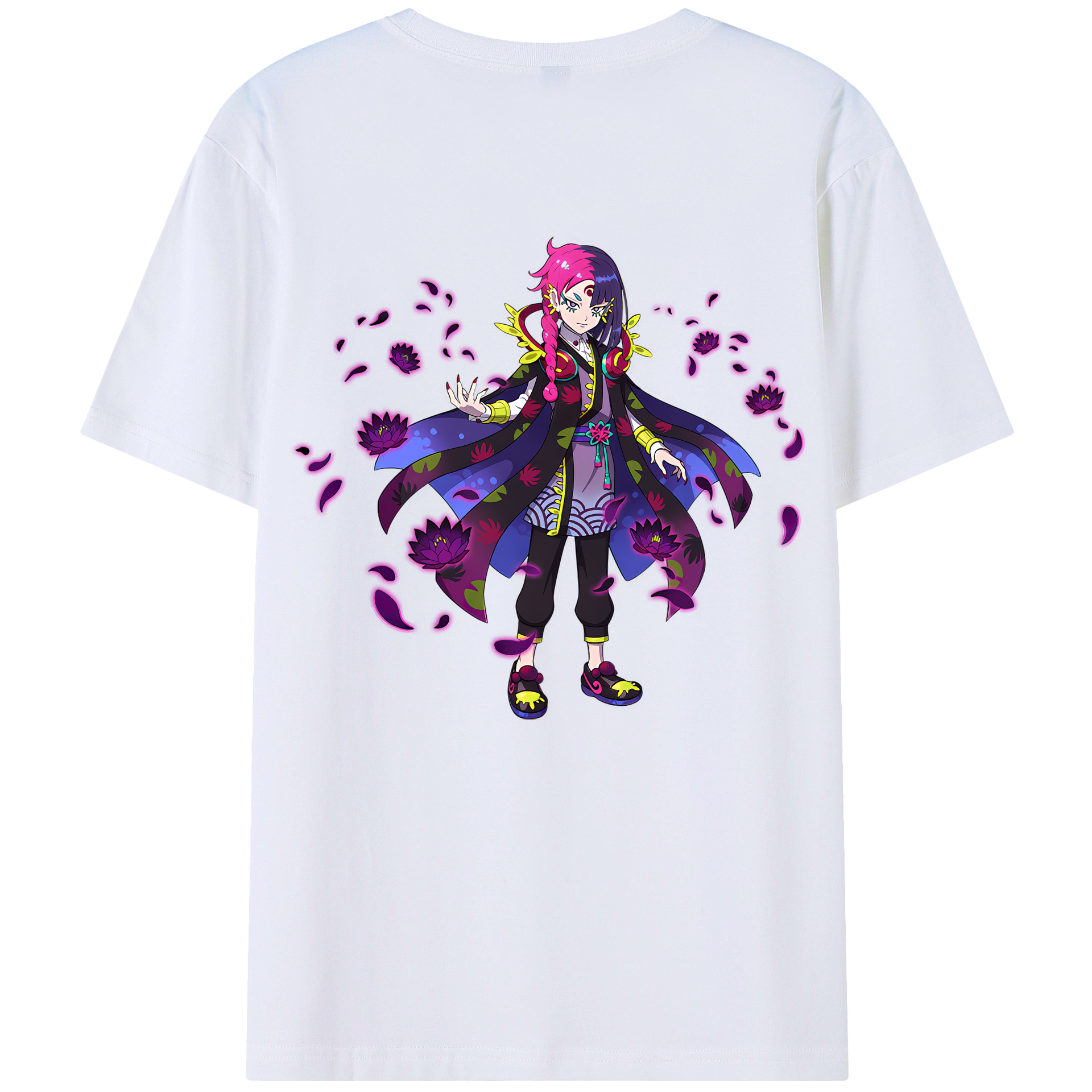 （画像用） 妖怪ウォッチ Yo-kai Watch 綿100％ メンズ半袖Tシャツ（バックプリント） 通気性