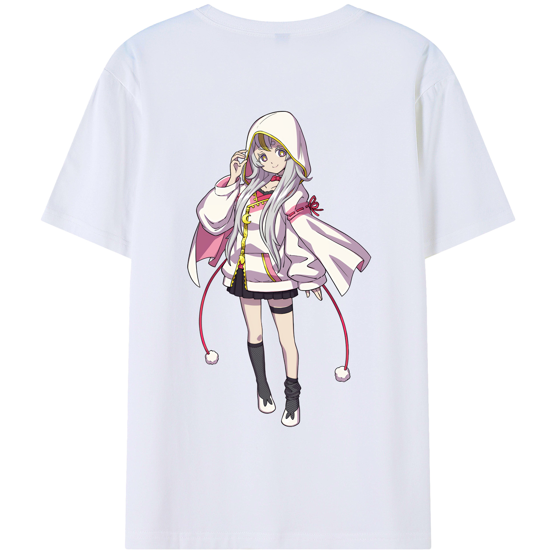 （画像用） 妖怪ウォッチ Yo-kai Watch 綿100％ メンズ半袖Tシャツ（バックプリント） 通気性