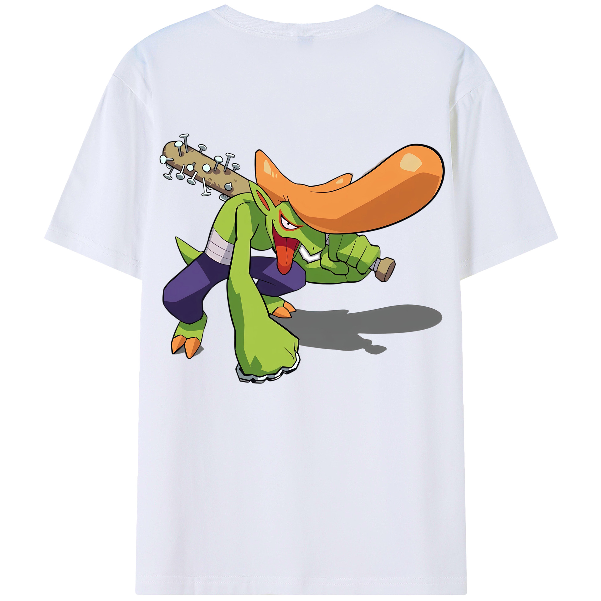 （画像用） 妖怪ウォッチ Yo-kai Watch 綿100％ メンズ半袖Tシャツ（バックプリント） 通気性