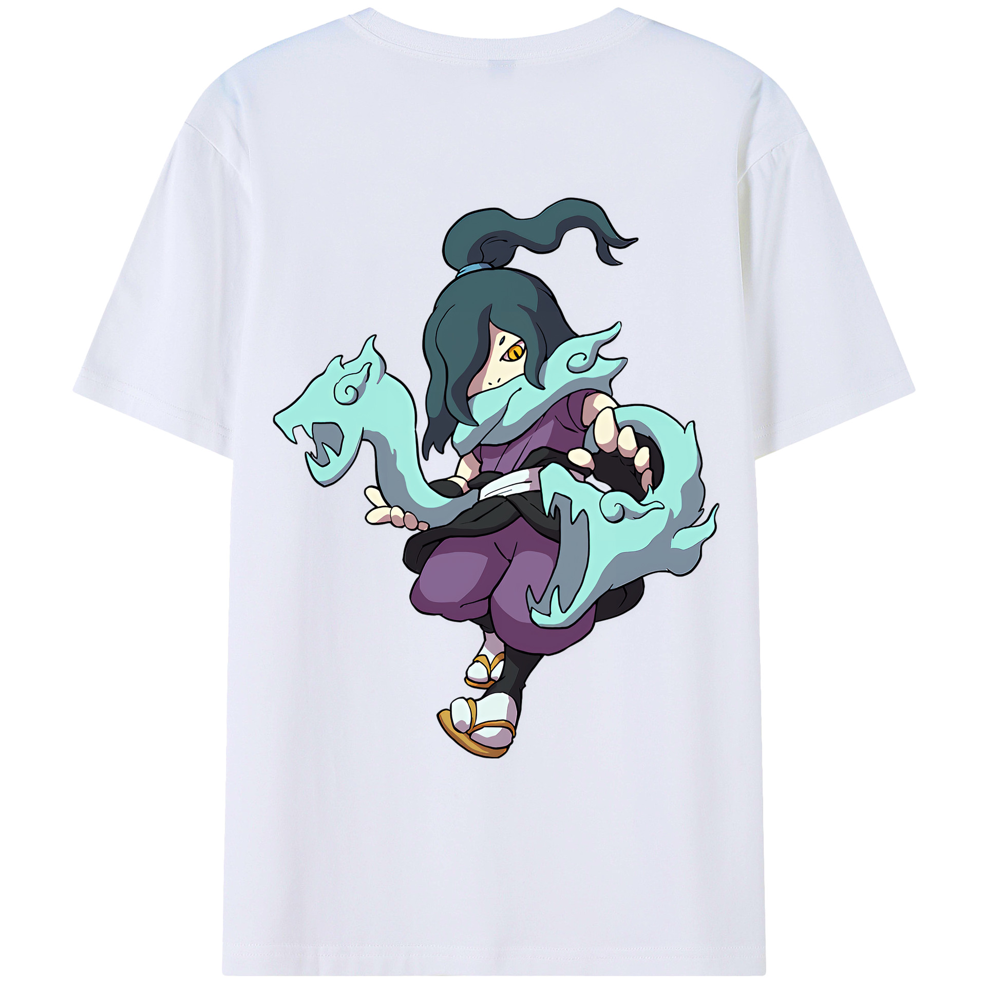 （画像用） 妖怪ウォッチ Yo-kai Watch 綿100％ メンズ半袖Tシャツ（バックプリント） 通気性
