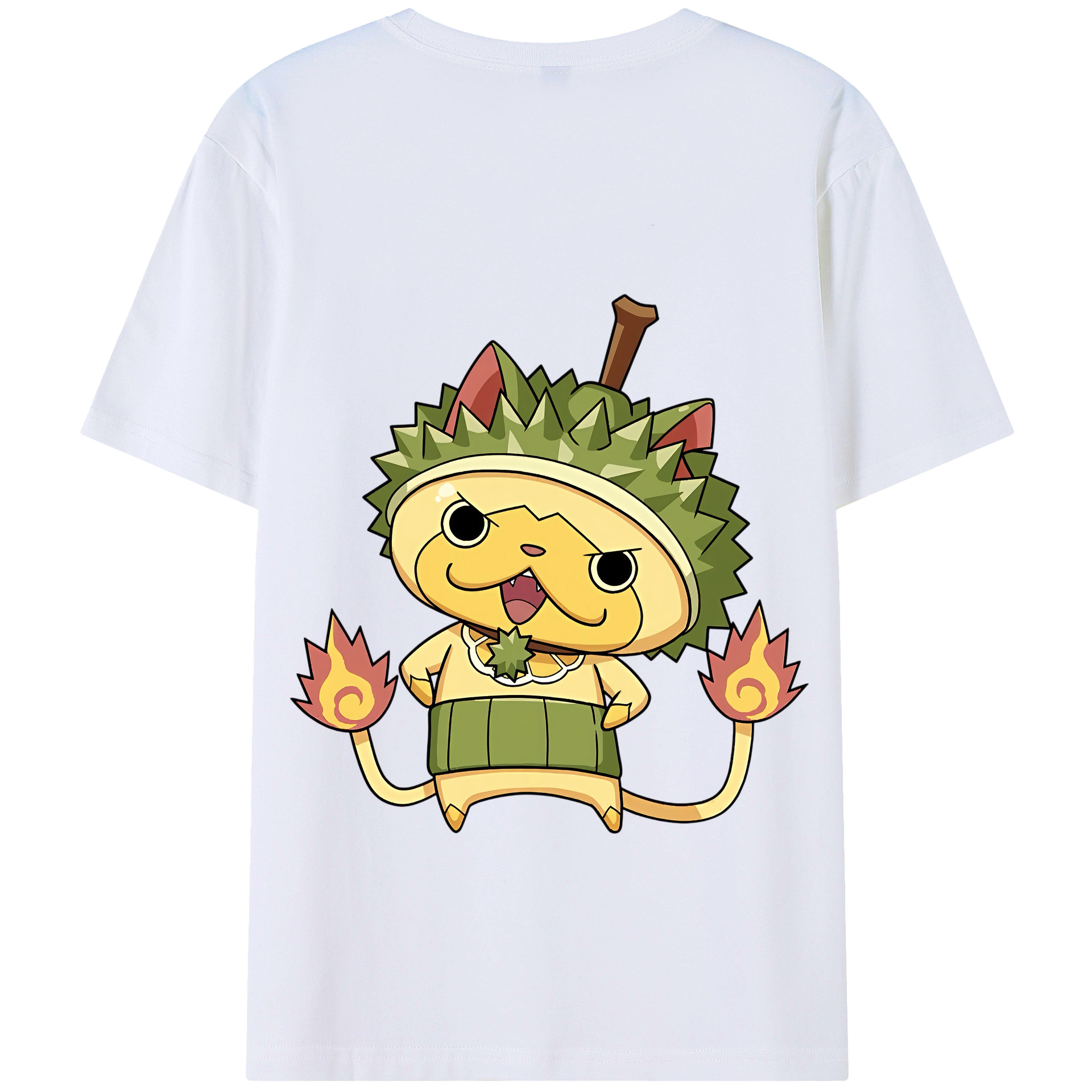 （画像用） 妖怪ウォッチ Yo-kai Watch 綿100％ メンズ半袖Tシャツ（バックプリント） 通気性