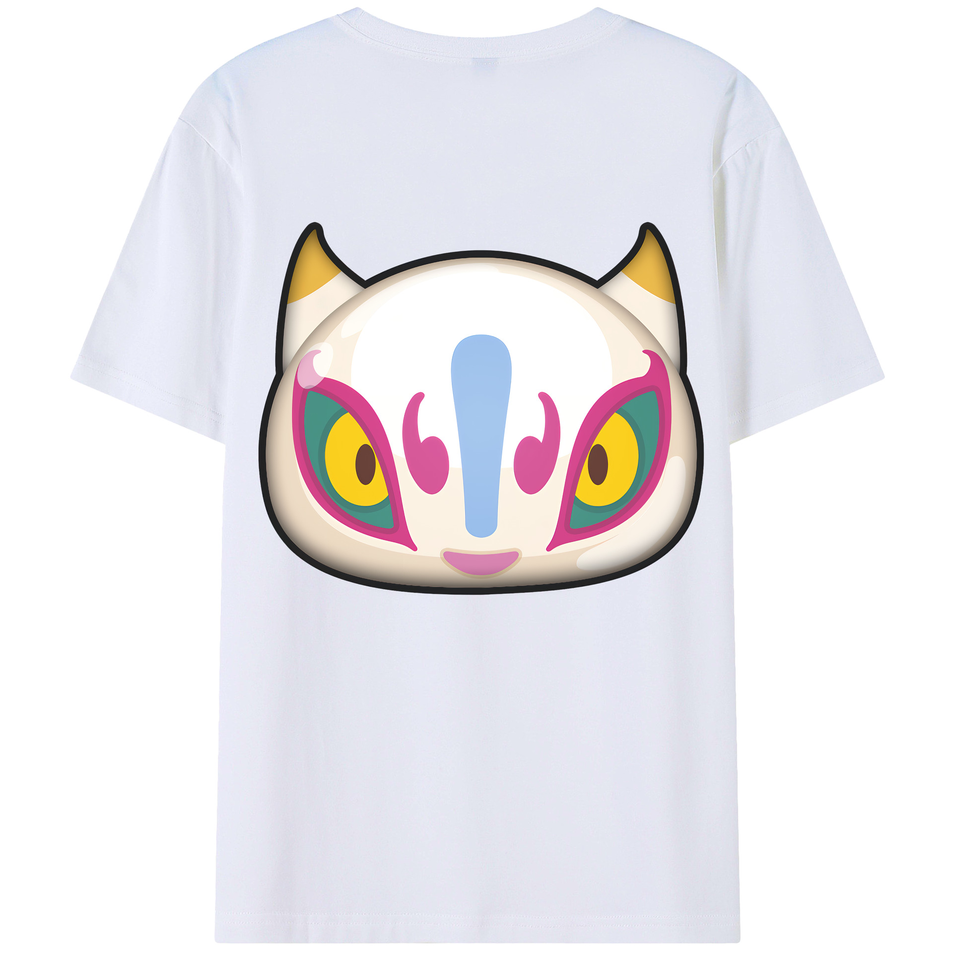 （画像用） 妖怪ウォッチ Yo-kai Watch 綿100％ メンズ半袖Tシャツ（バックプリント） 通気性