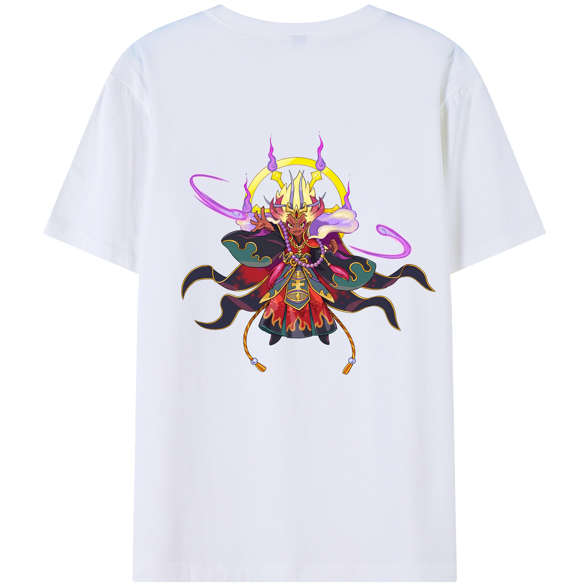 （画像用） 妖怪ウォッチ Yo-kai Watch 綿100％ メンズ半袖Tシャツ（バックプリント） 通気性