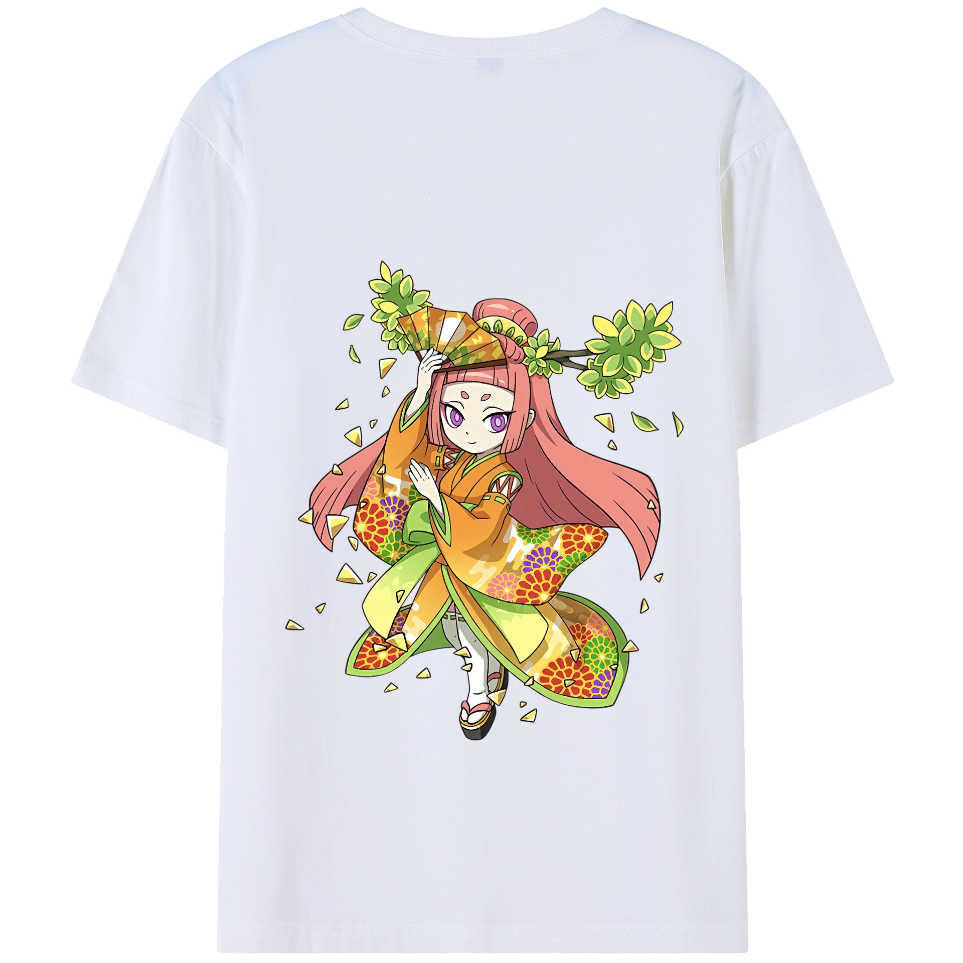 （画像用） 妖怪ウォッチ Yo-kai Watch 綿100％ メンズ半袖Tシャツ（バックプリント） 通気性