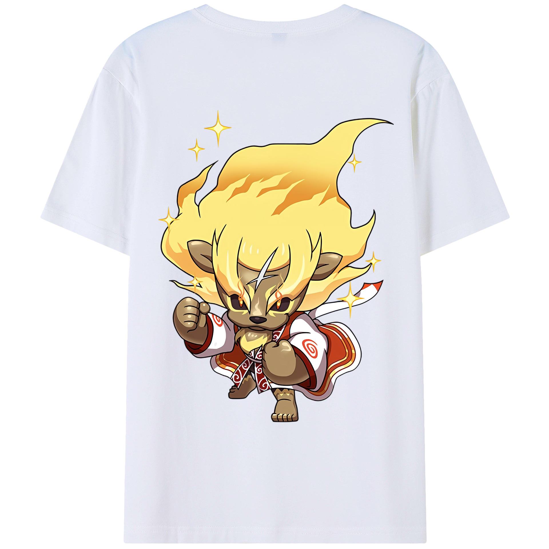（画像用） 妖怪ウォッチ Yo-kai Watch 綿100％ メンズ半袖Tシャツ（バックプリント） 通気性