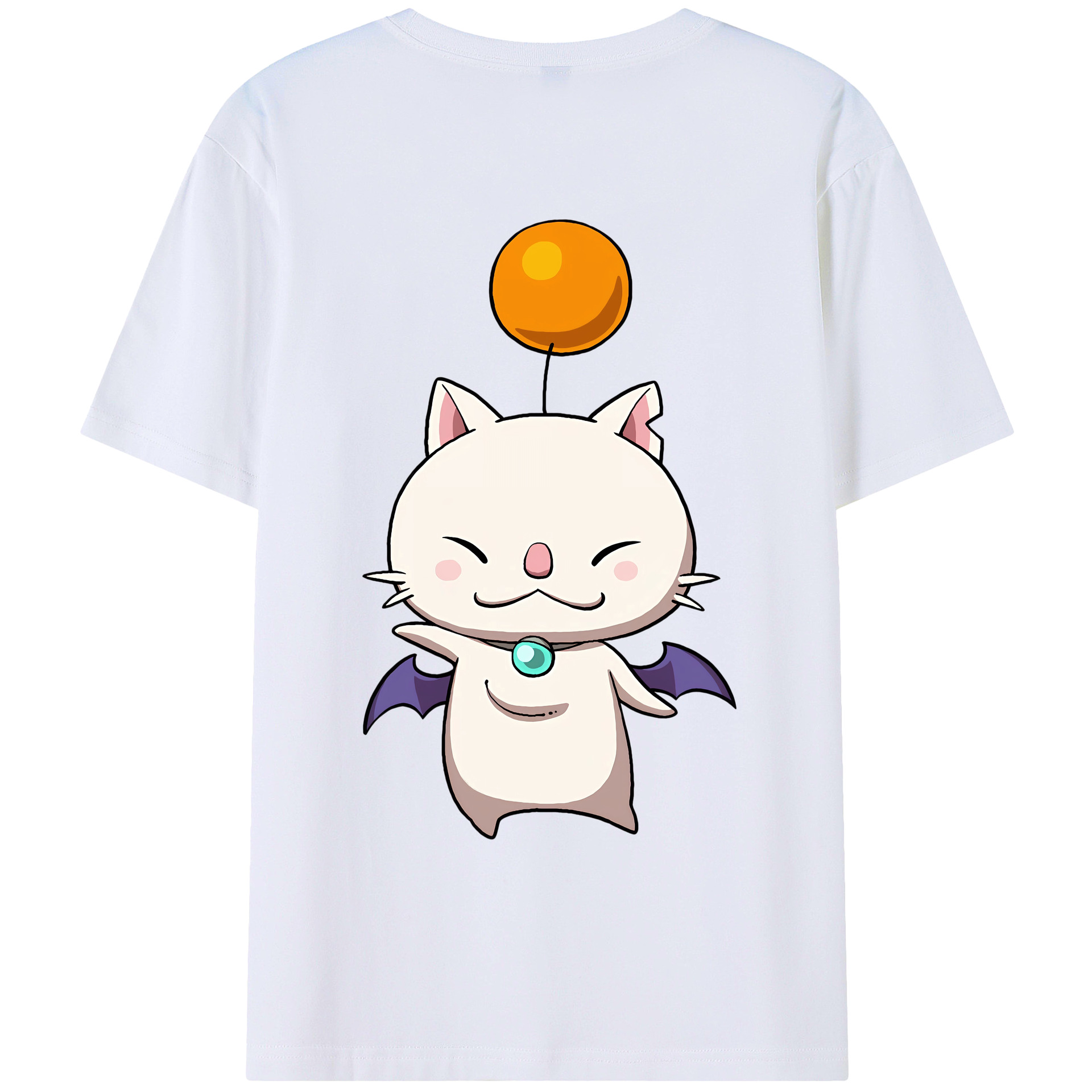 （画像用） 妖怪ウォッチ Yo-kai Watch 綿100％ メンズ半袖Tシャツ（バックプリント） 通気性