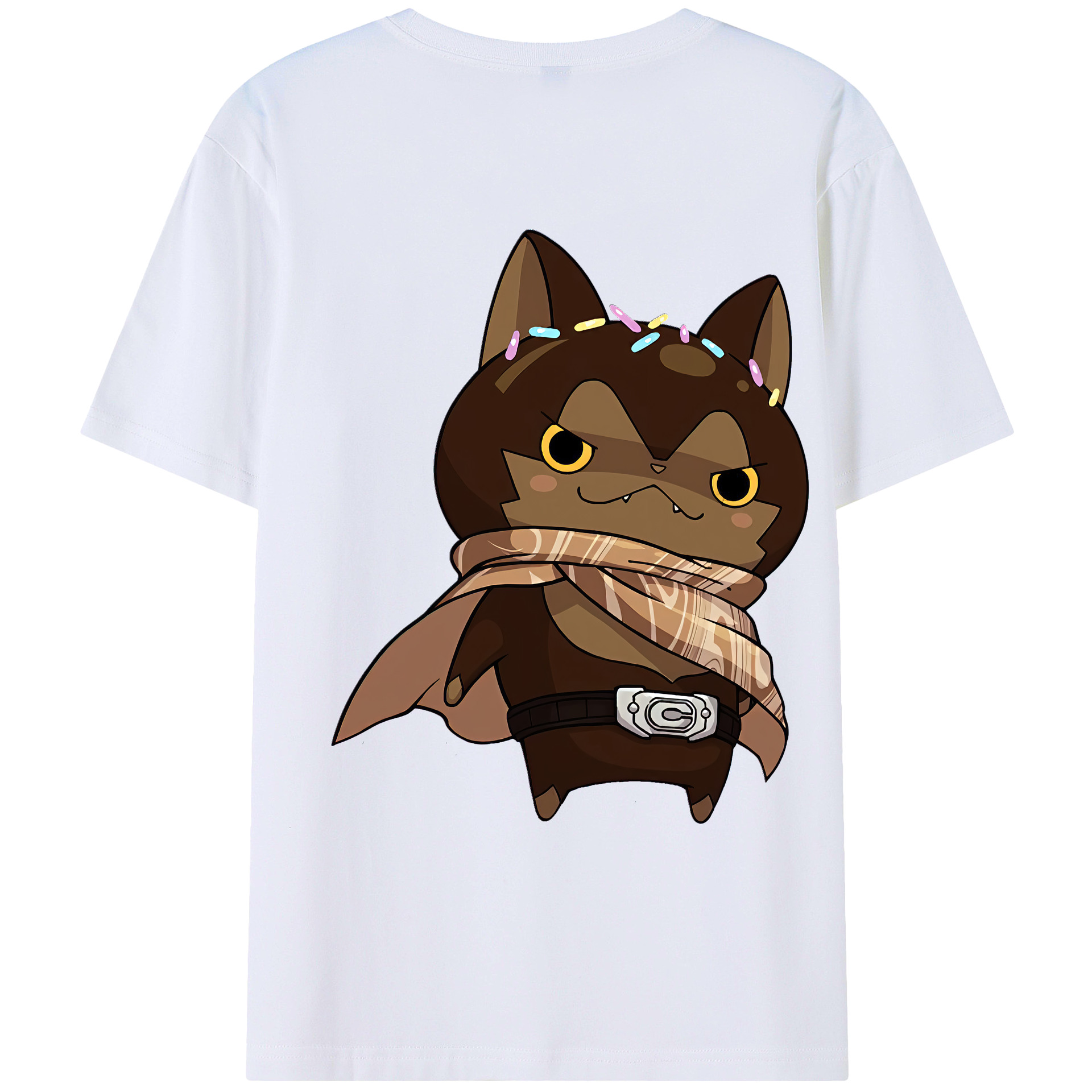 （画像用） 妖怪ウォッチ Yo-kai Watch 綿100％ メンズ半袖Tシャツ（バックプリント） 通気性
