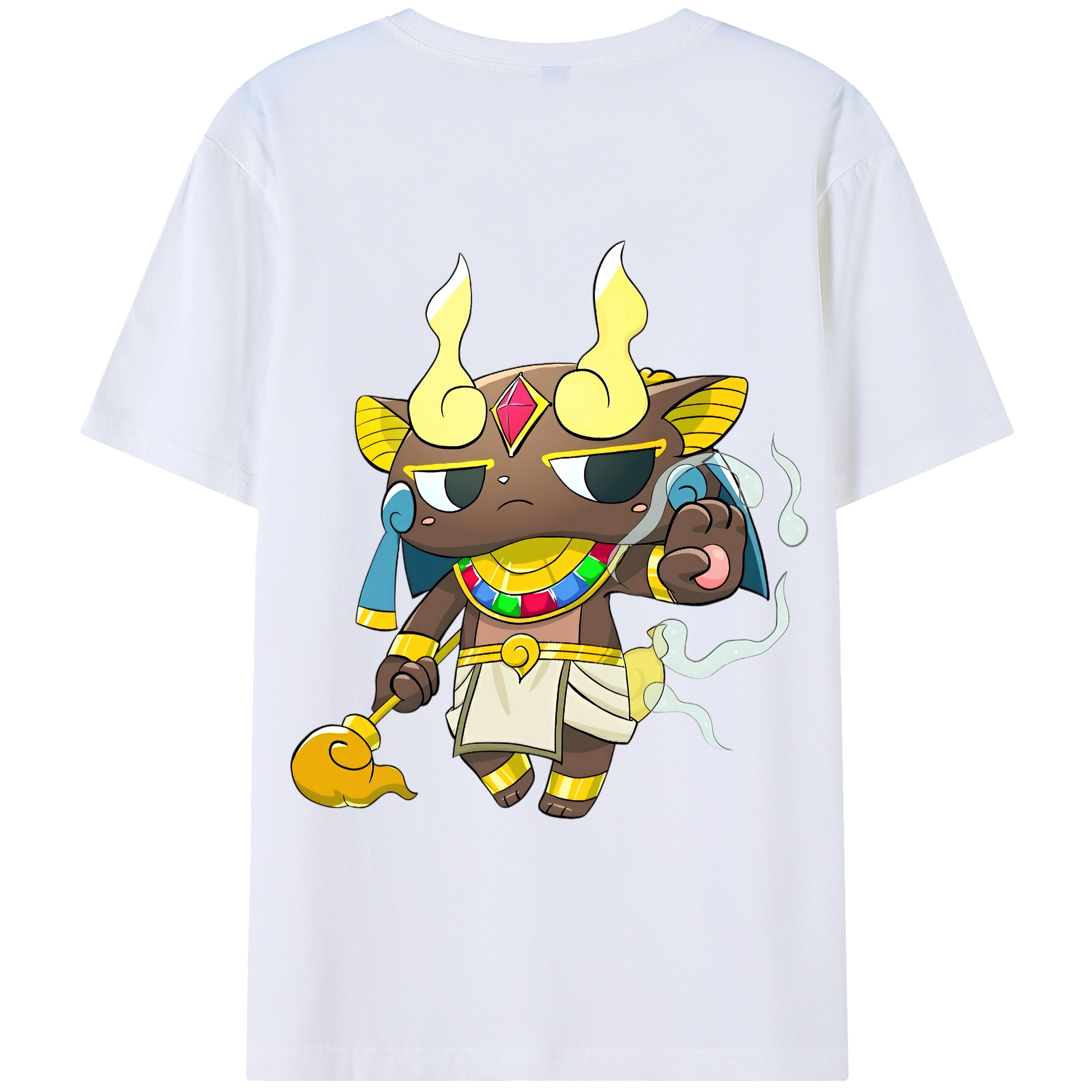 （画像用） 妖怪ウォッチ Yo-kai Watch 綿100％ メンズ半袖Tシャツ（バックプリント） 通気性