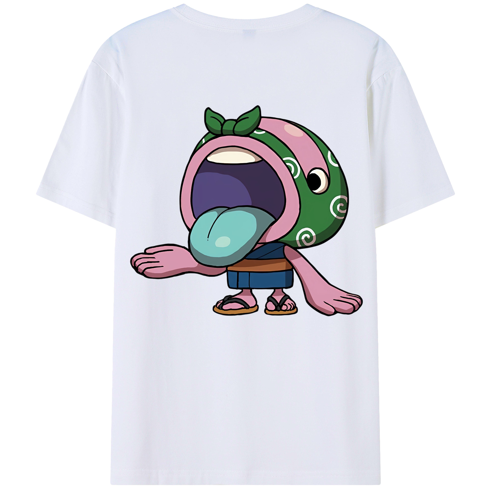 （画像用） 妖怪ウォッチ Yo-kai Watch 綿100％ メンズ半袖Tシャツ（バックプリント） 通気性