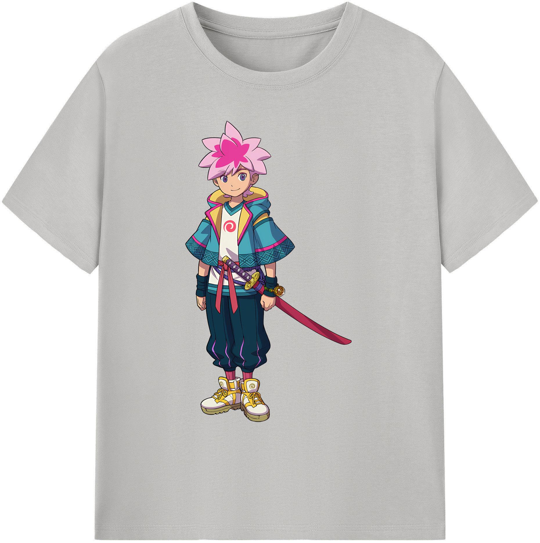 （画像用） 妖怪ウォッチ Yo-kai Watch 綿100％ メンズ半袖Tシャツ｜肌触りやわらか＆通気性