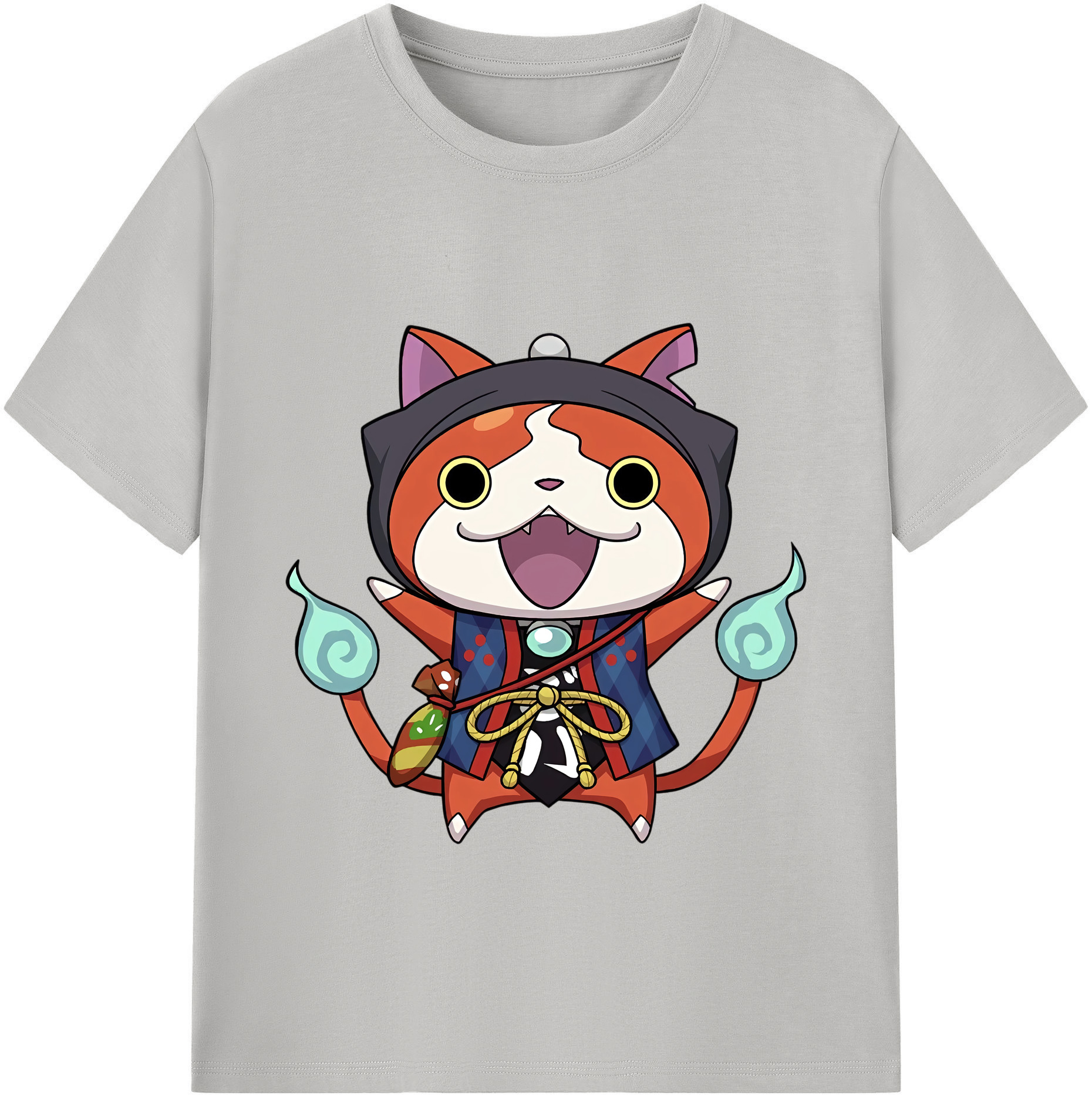 （画像用） 妖怪ウォッチ Yo-kai Watch 綿100％ メンズ半袖Tシャツ｜肌触りやわらか＆通気性