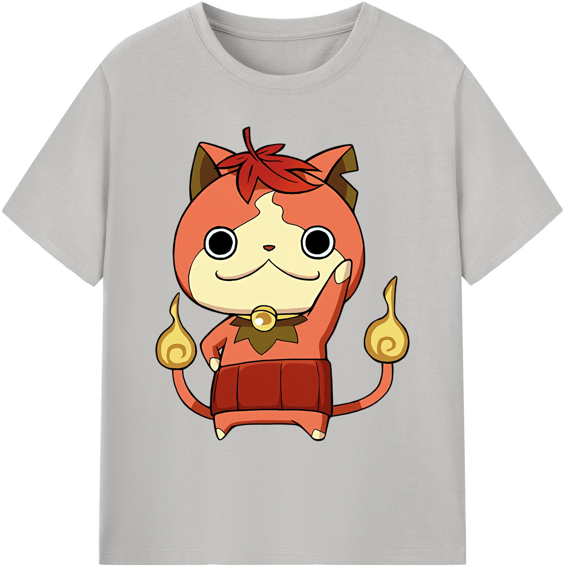 （画像用） 妖怪ウォッチ Yo-kai Watch 綿100％ メンズ半袖Tシャツ｜肌触りやわらか＆通気性