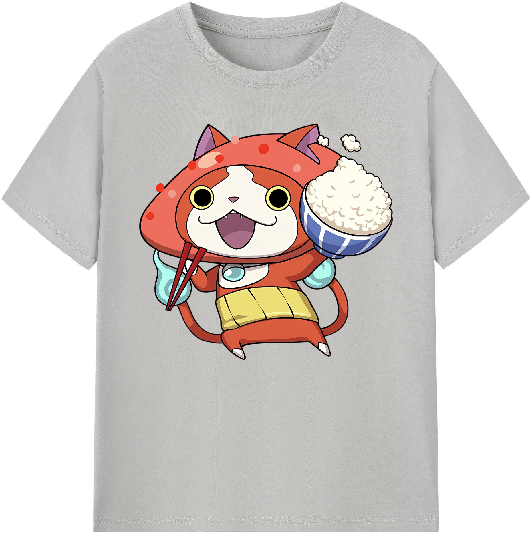 （画像用） 妖怪ウォッチ Yo-kai Watch 綿100％ メンズ半袖Tシャツ｜肌触りやわらか＆通気性