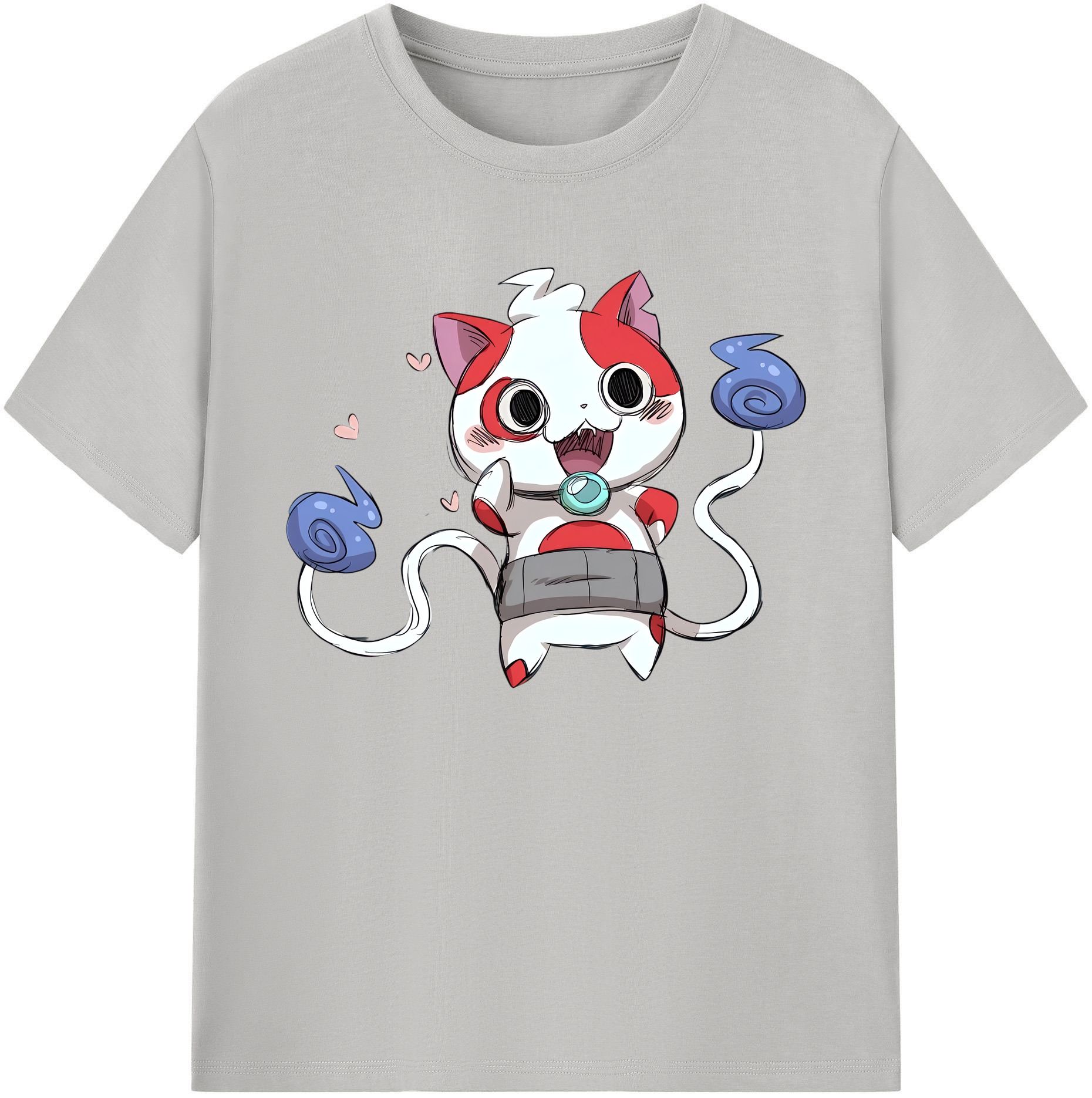 （画像用） 妖怪ウォッチ Yo-kai Watch 綿100％ メンズ半袖Tシャツ｜肌触りやわらか＆通気性