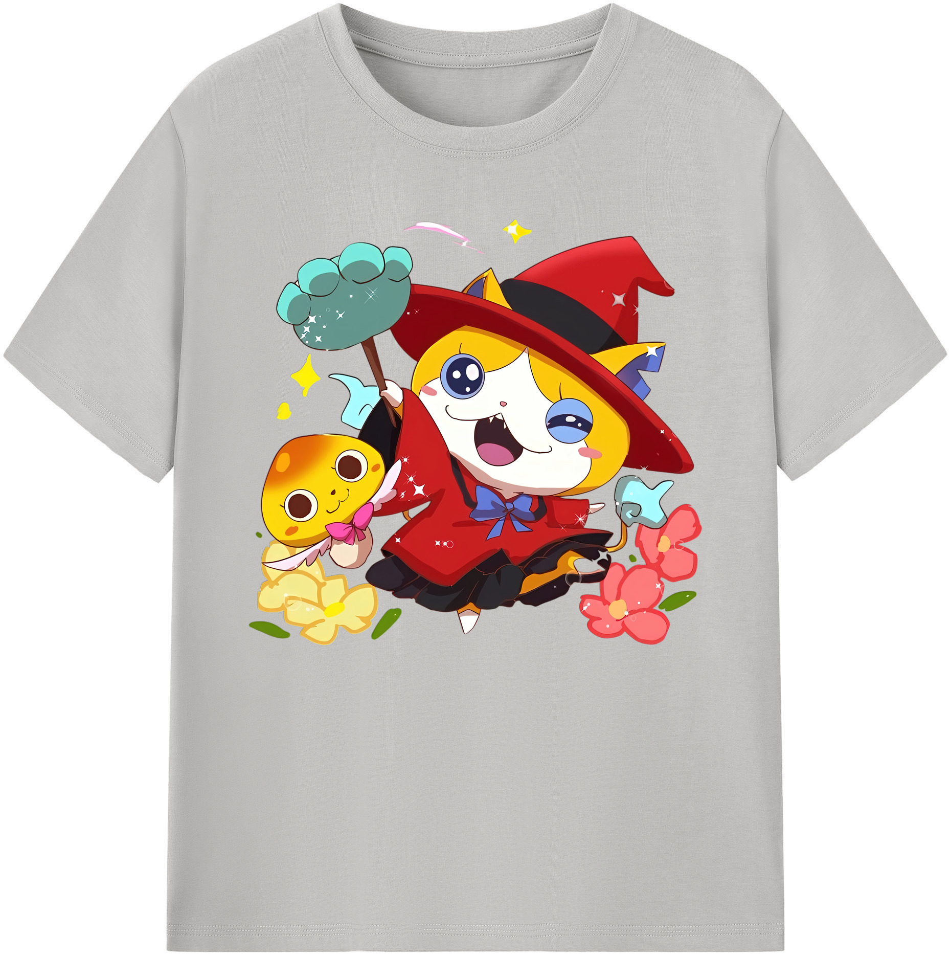 （画像用） 妖怪ウォッチ Yo-kai Watch 綿100％ メンズ半袖Tシャツ｜肌触りやわらか＆通気性