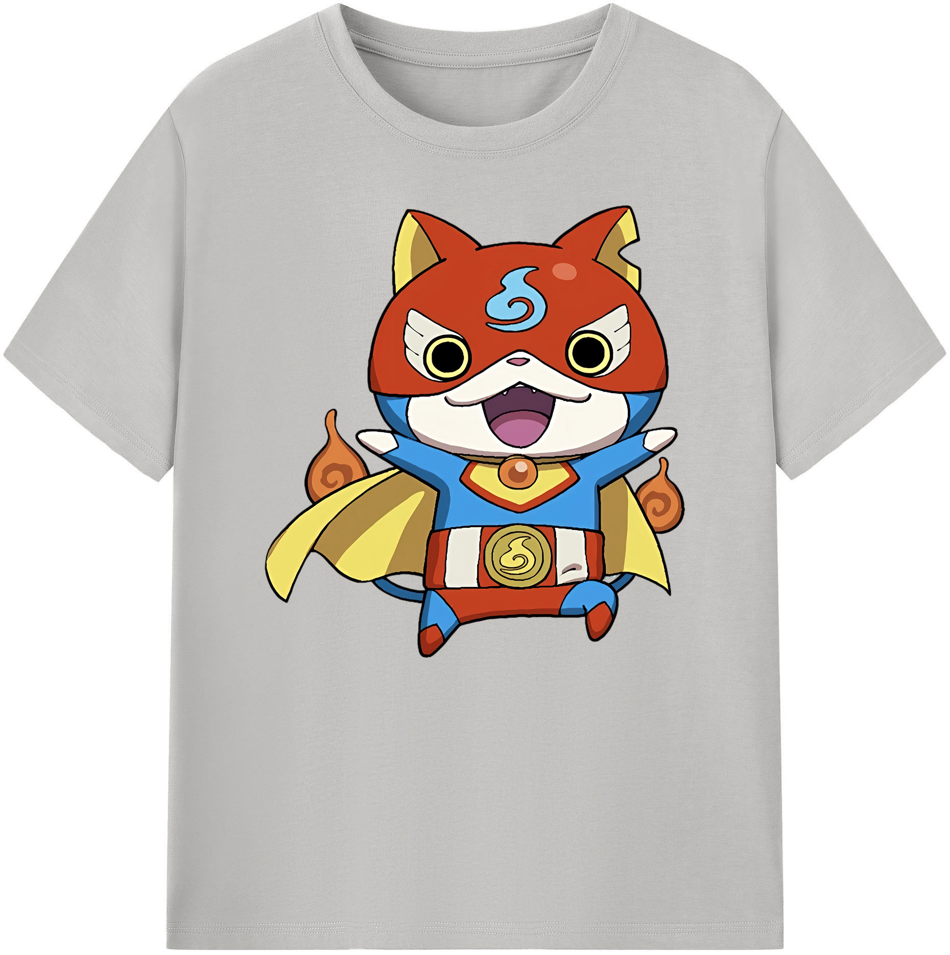 （画像用） 妖怪ウォッチ Yo-kai Watch 綿100％ メンズ半袖Tシャツ｜肌触りやわらか＆通気性