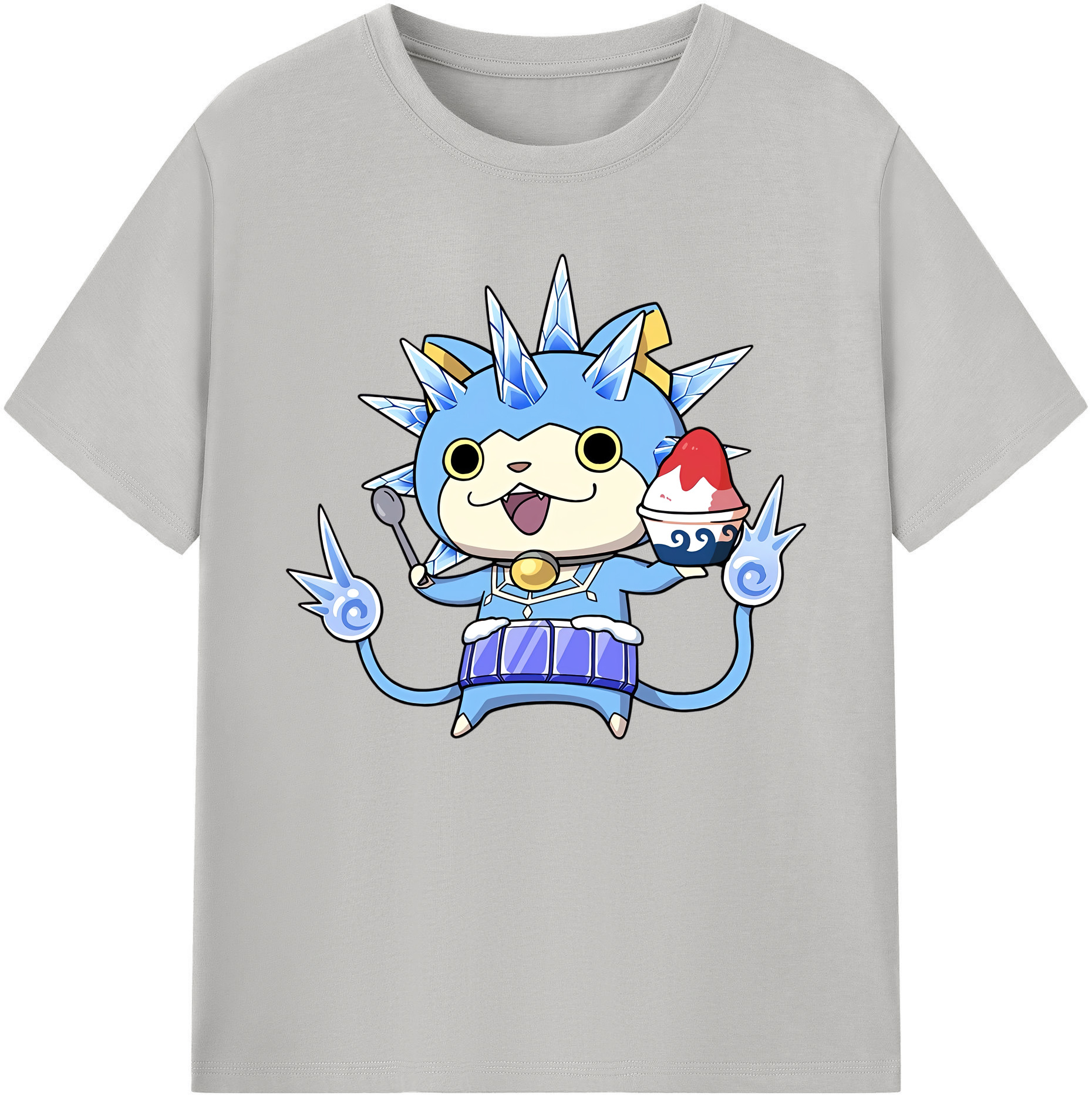 （画像用） 妖怪ウォッチ Yo-kai Watch 綿100％ メンズ半袖Tシャツ｜肌触りやわらか＆通気性