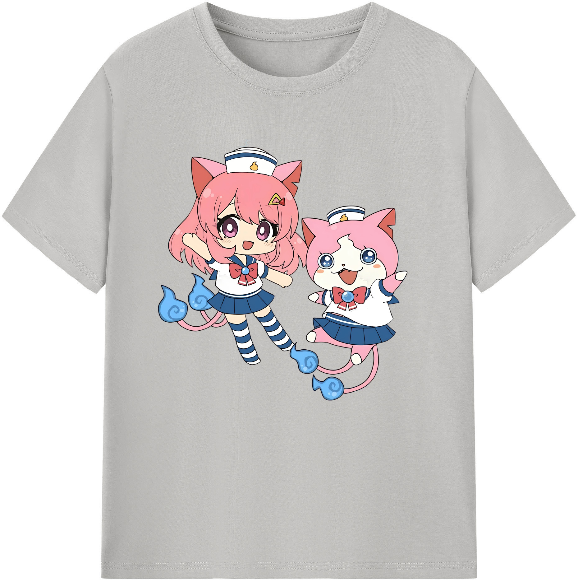 （画像用） 妖怪ウォッチ Yo-kai Watch 綿100％ メンズ半袖Tシャツ｜肌触りやわらか＆通気性