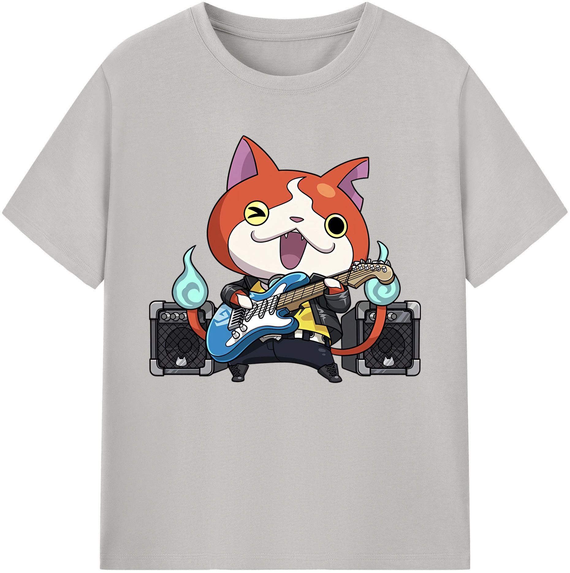 妖怪ウォッチ Yo-kai Watch 綿100％ メンズ半袖Tシャツ｜肌触りやわらか＆通気性