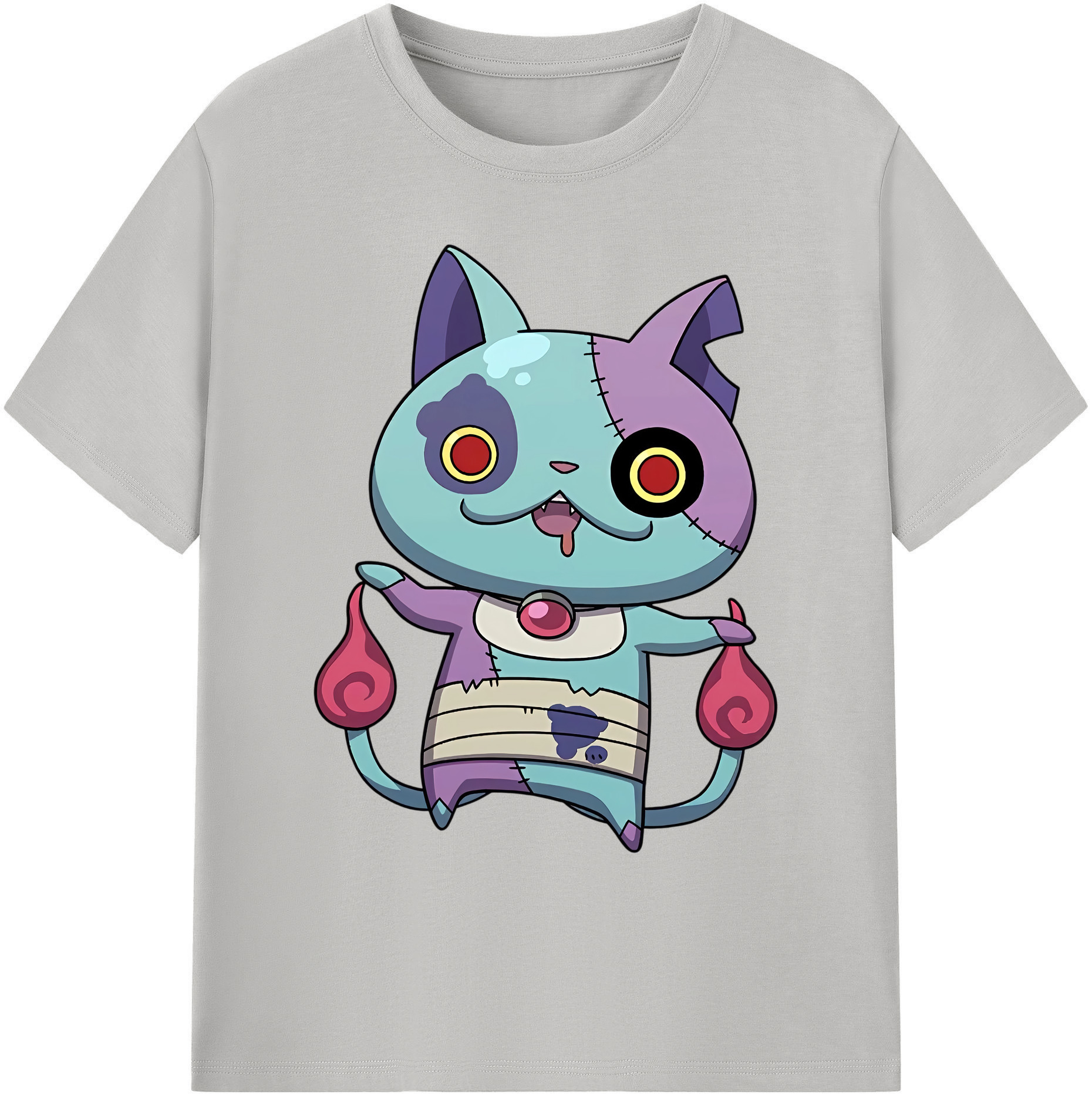 （画像用） 妖怪ウォッチ Yo-kai Watch 綿100％ メンズ半袖Tシャツ｜肌触りやわらか＆通気性