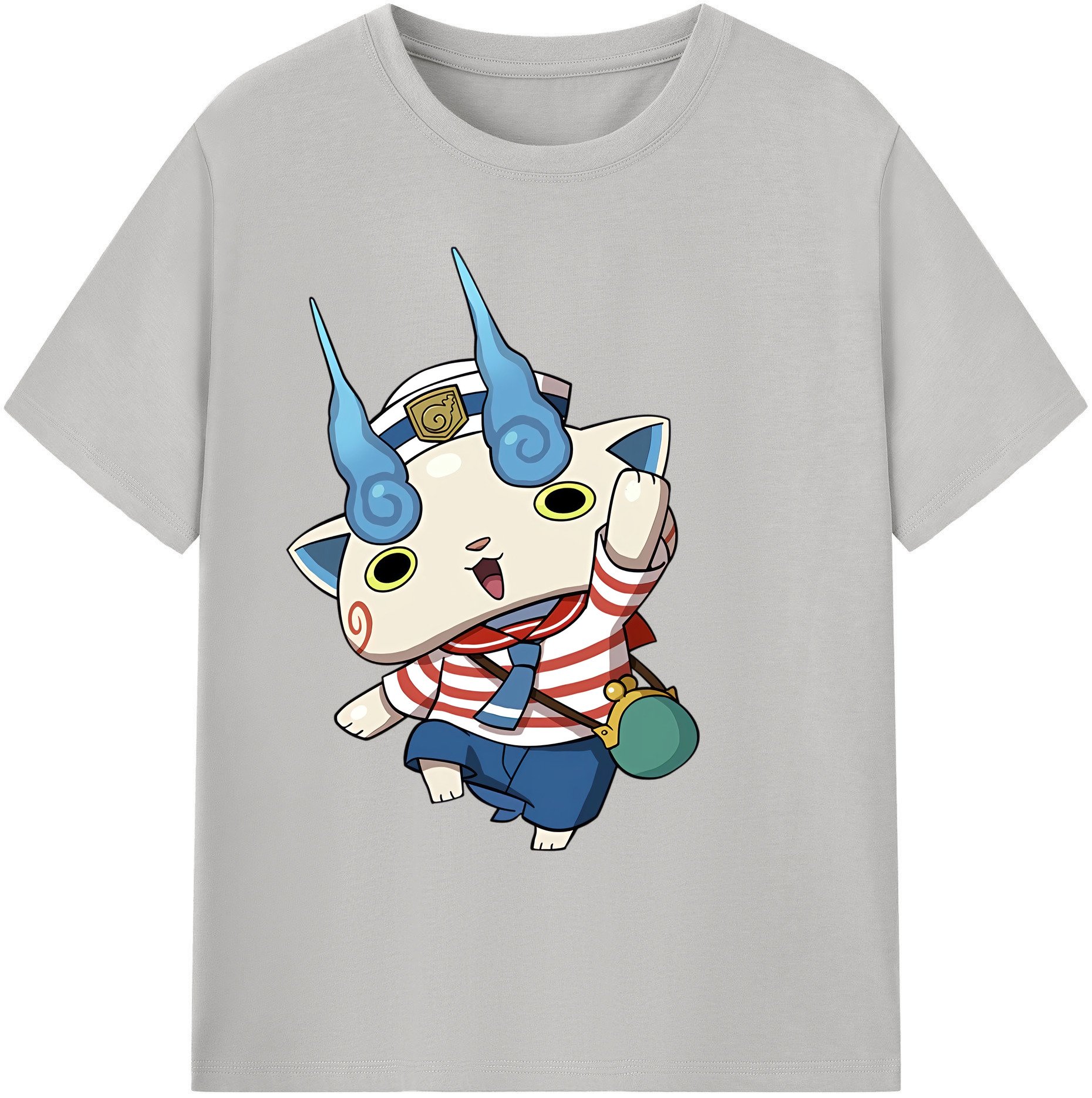 （画像用） 妖怪ウォッチ Yo-kai Watch 綿100％ メンズ半袖Tシャツ｜肌触りやわらか＆通気性