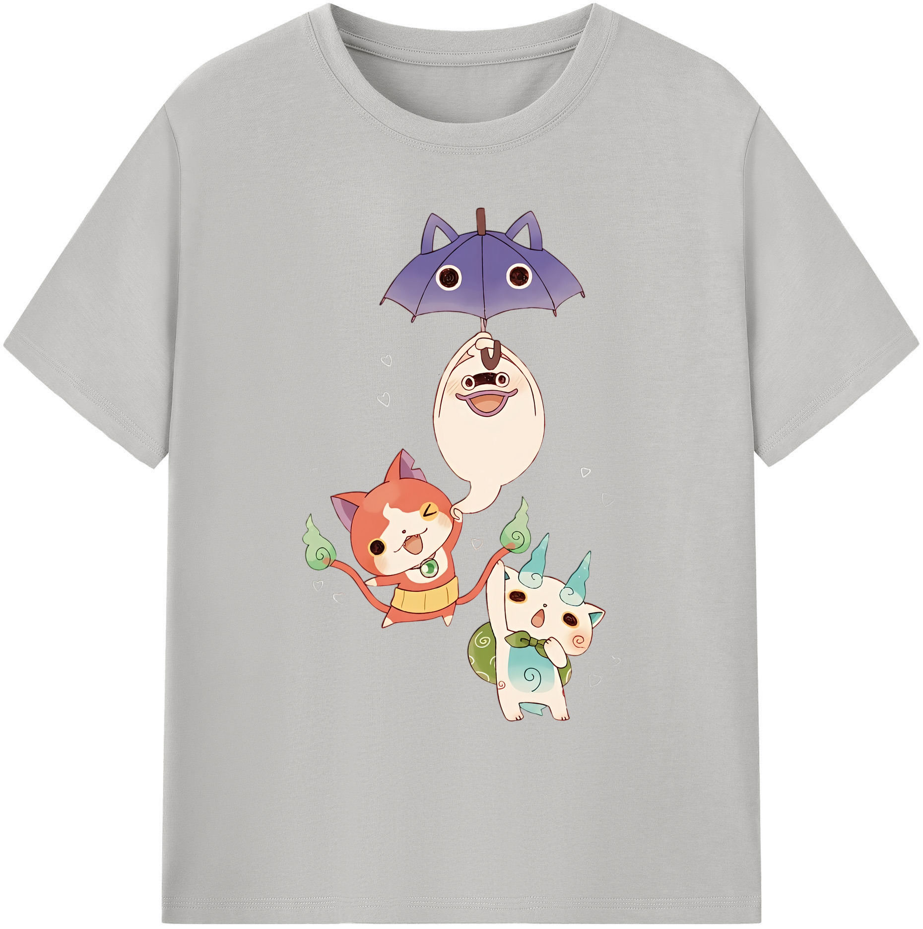 （画像用） 妖怪ウォッチ Yo-kai Watch 綿100％ メンズ半袖Tシャツ｜肌触りやわらか＆通気性