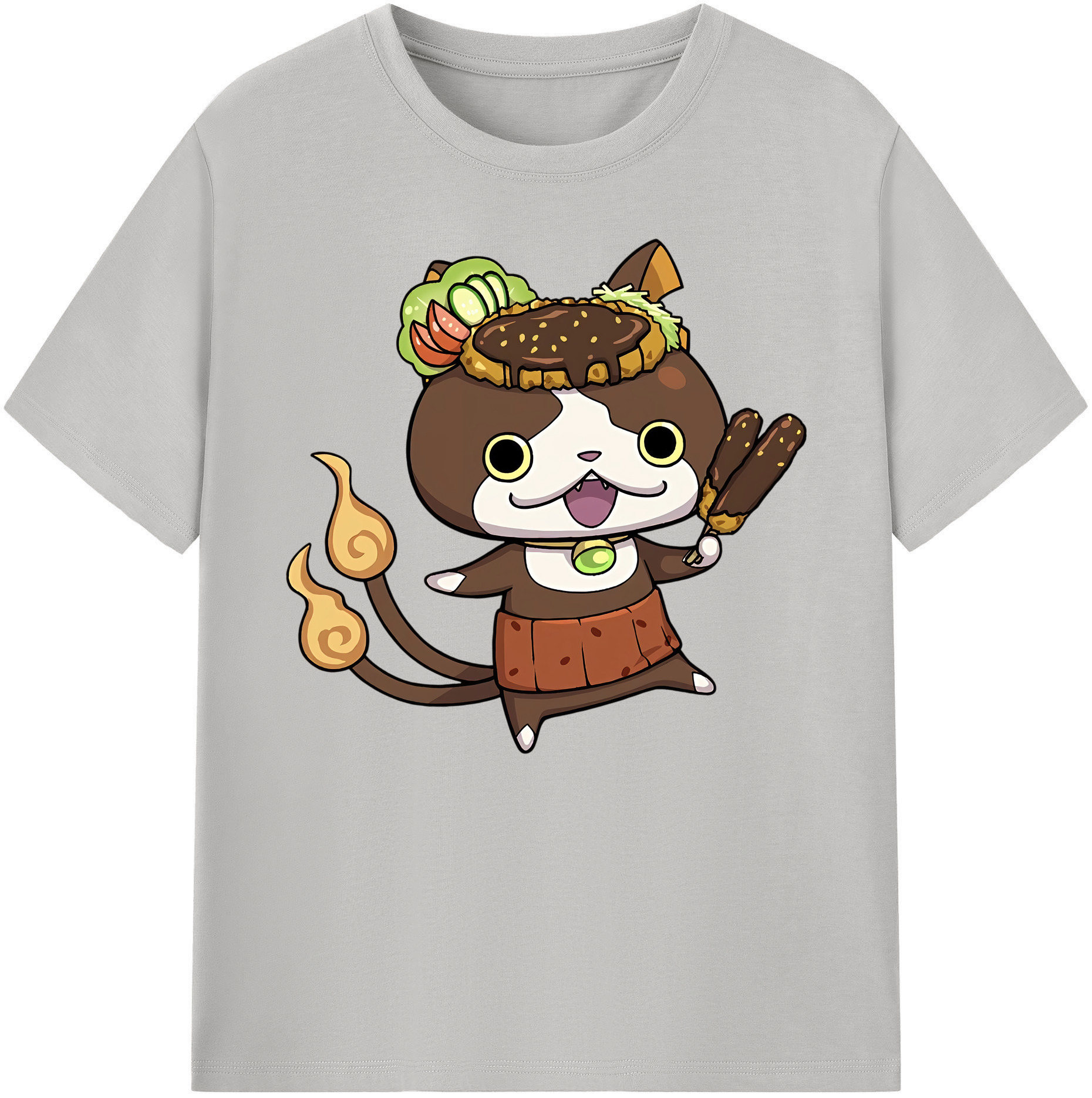 （画像用） 妖怪ウォッチ Yo-kai Watch 綿100％ メンズ半袖Tシャツ｜肌触りやわらか＆通気性