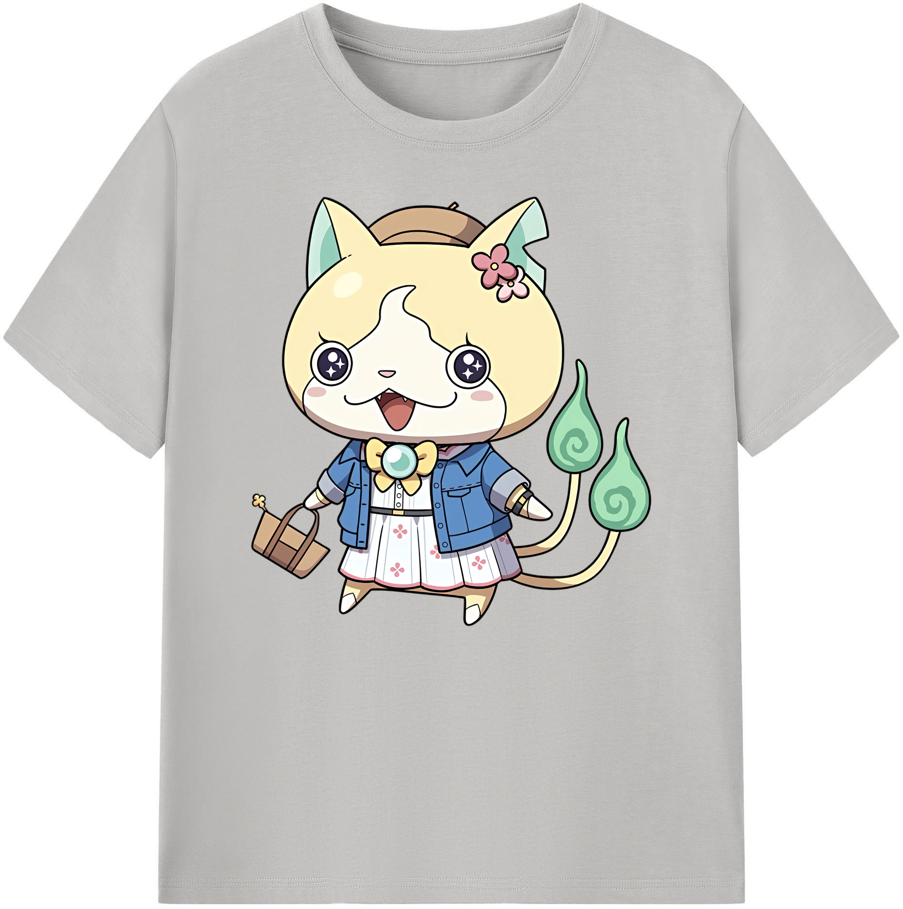 （画像用） 妖怪ウォッチ Yo-kai Watch 綿100％ メンズ半袖Tシャツ｜肌触りやわらか＆通気性