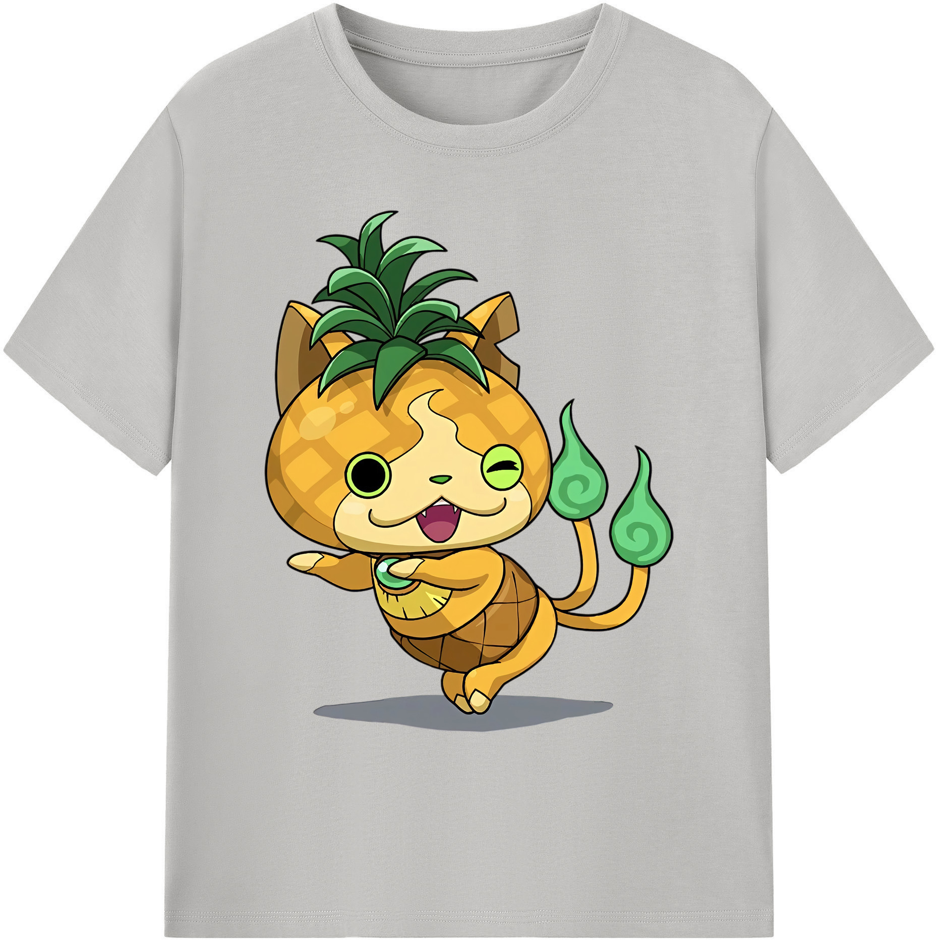 （画像用） 妖怪ウォッチ Yo-kai Watch 綿100％ メンズ半袖Tシャツ｜肌触りやわらか＆通気性