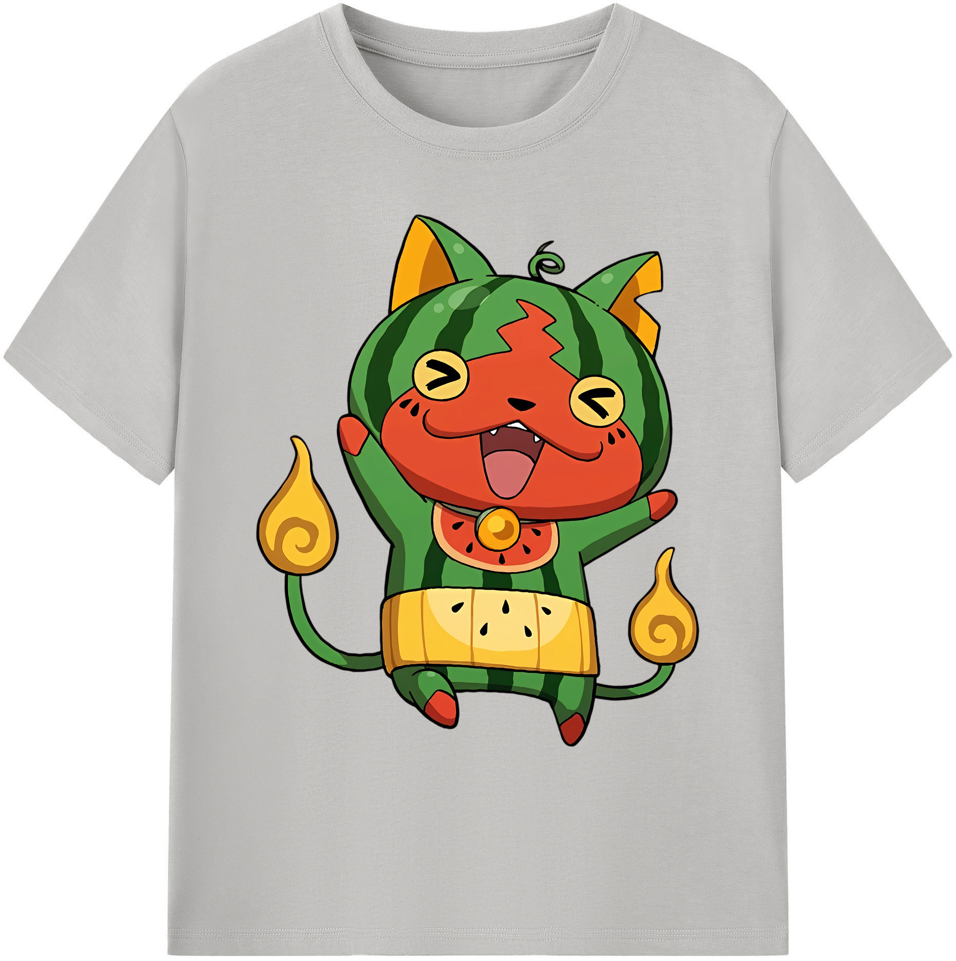 （画像用） 妖怪ウォッチ Yo-kai Watch 綿100％ メンズ半袖Tシャツ｜肌触りやわらか＆通気性