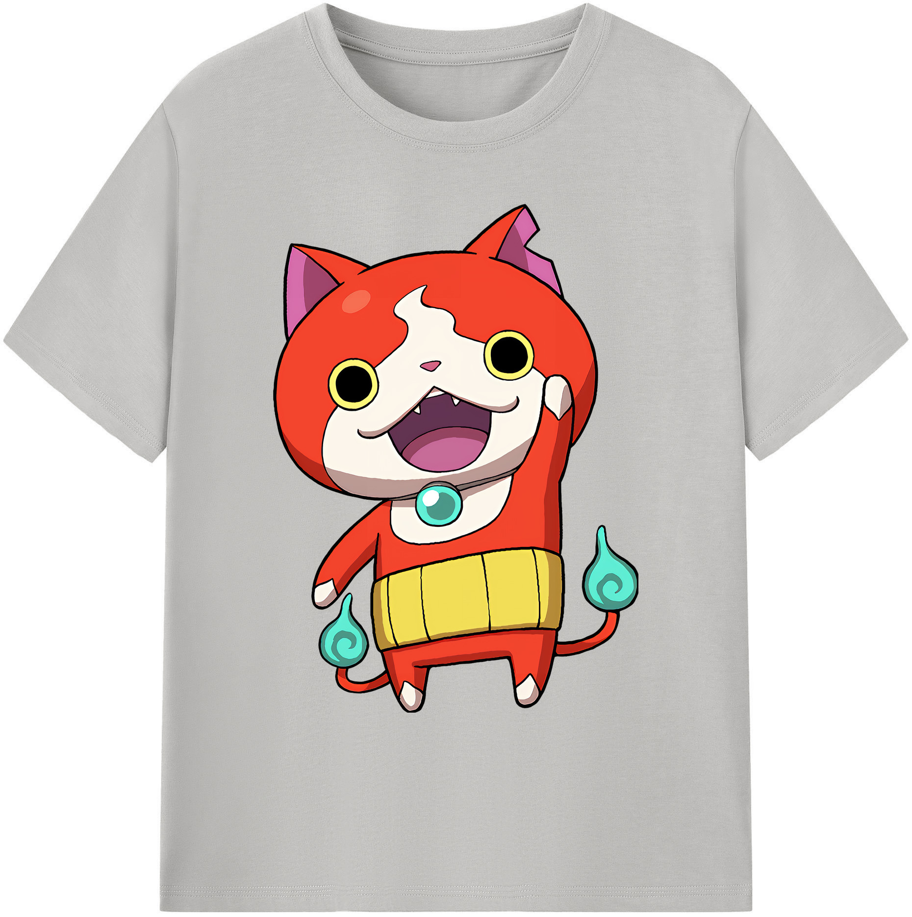 （画像用） 妖怪ウォッチ Yo-kai Watch 綿100％ メンズ半袖Tシャツ｜肌触りやわらか＆通気性