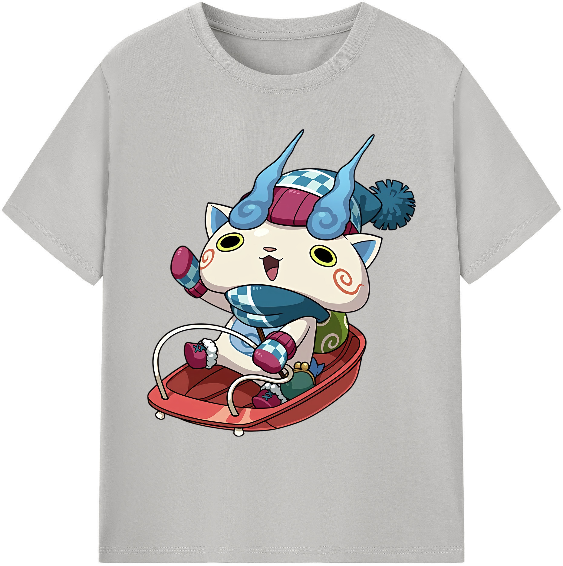 （画像用） 妖怪ウォッチ Yo-kai Watch 綿100％ メンズ半袖Tシャツ｜肌触りやわらか＆通気性