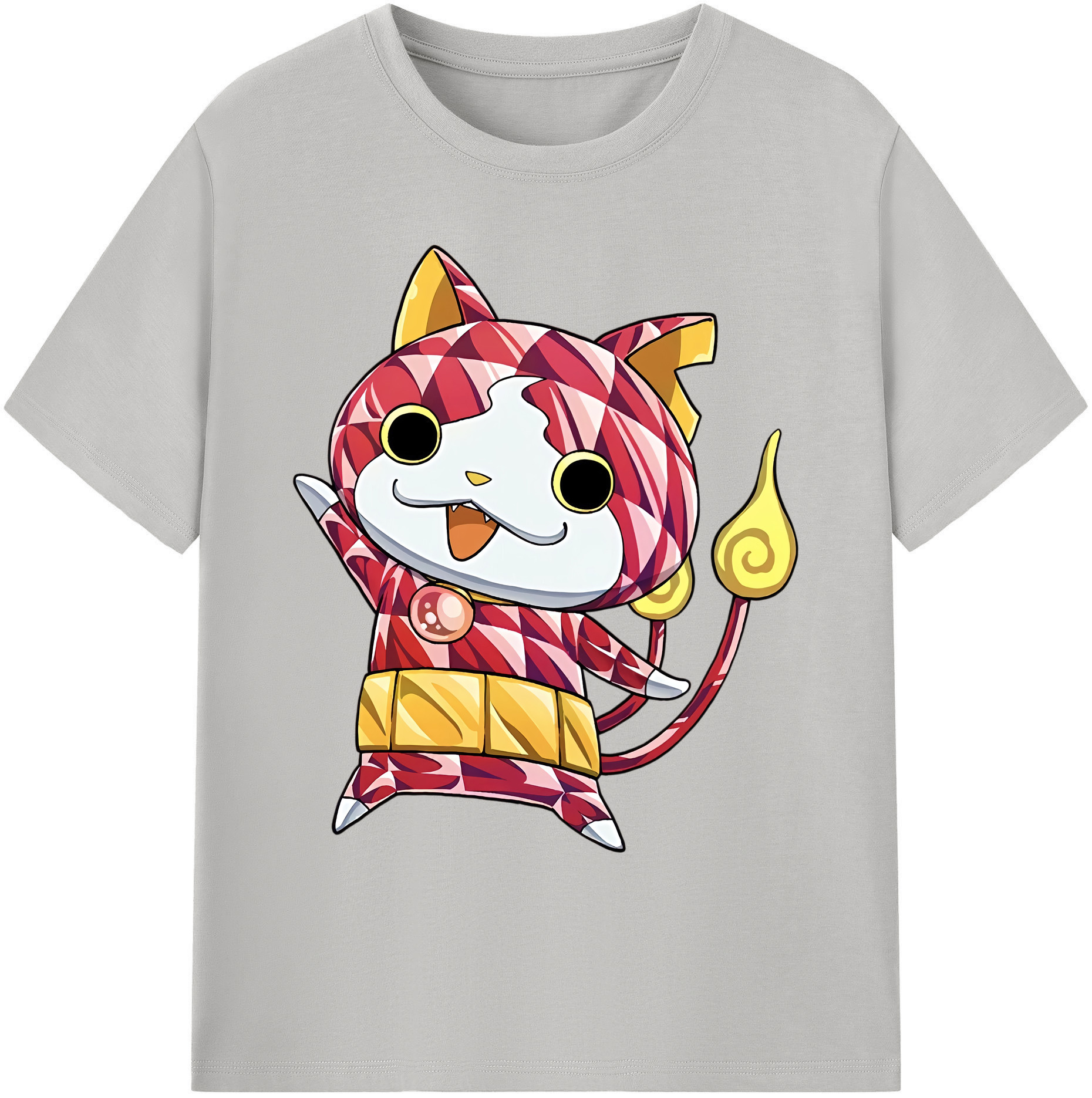 （画像用） 妖怪ウォッチ Yo-kai Watch 綿100％ メンズ半袖Tシャツ｜肌触りやわらか＆通気性
