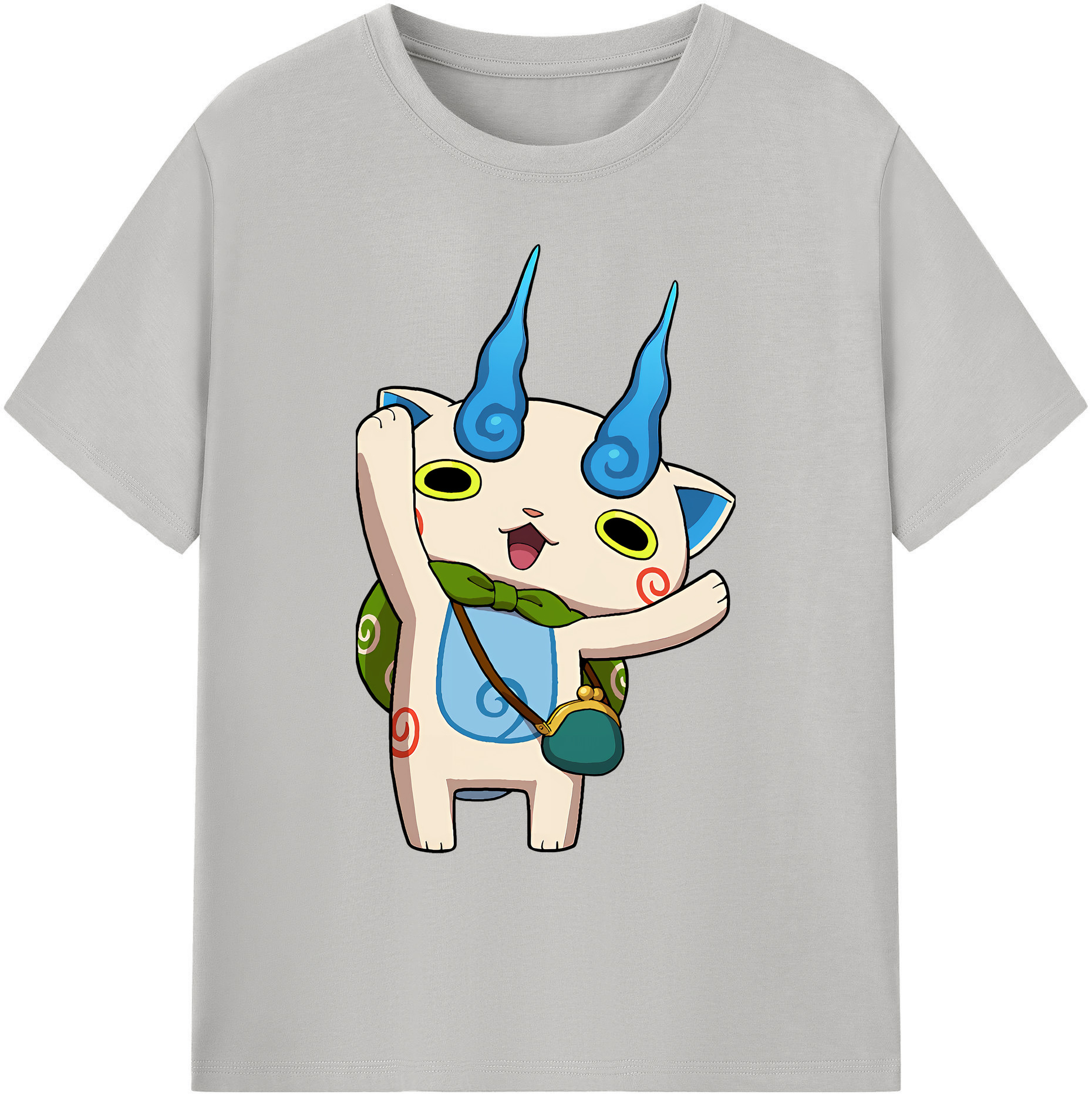 （画像用） 妖怪ウォッチ Yo-kai Watch 綿100％ メンズ半袖Tシャツ｜肌触りやわらか＆通気性